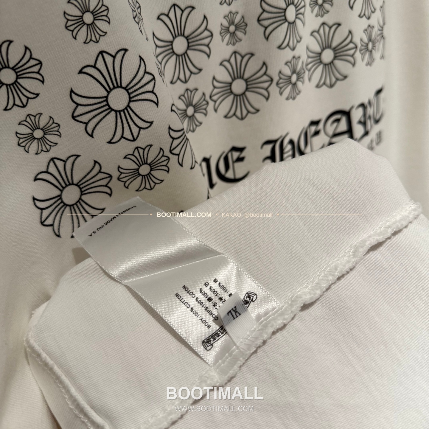 크롬하츠 헤비코튼 프린트 디스트로이드 루즈핏 블랙 반팔 티셔츠 Chrome Hearts Heavy Cotton Printed Distressed Loose Fit Black T-Shirt K126 8