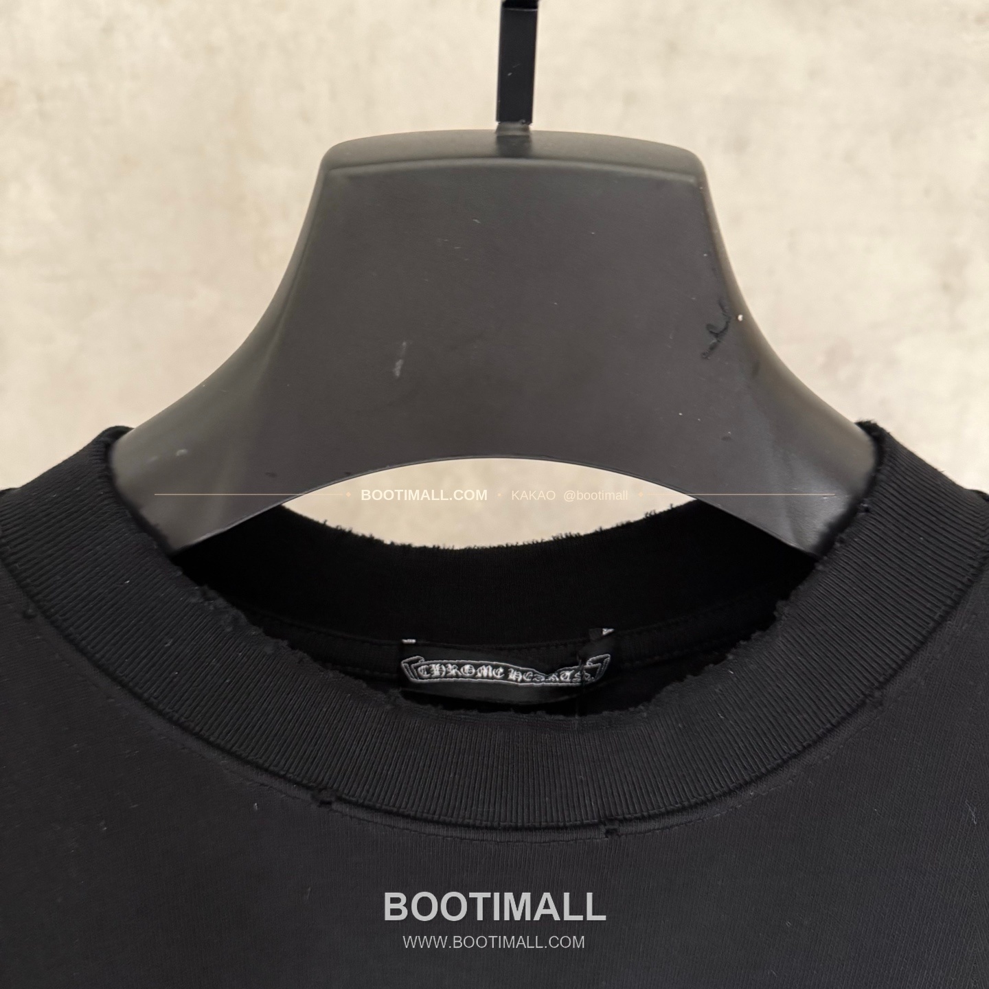 크롬하츠 헤비코튼 자수 디스트로이드 루즈핏 블랙 반팔 티셔츠 Chrome Hearts Heavy Cotton Embroidered Distressed Loose Fit Black T-Shirt K186 5
