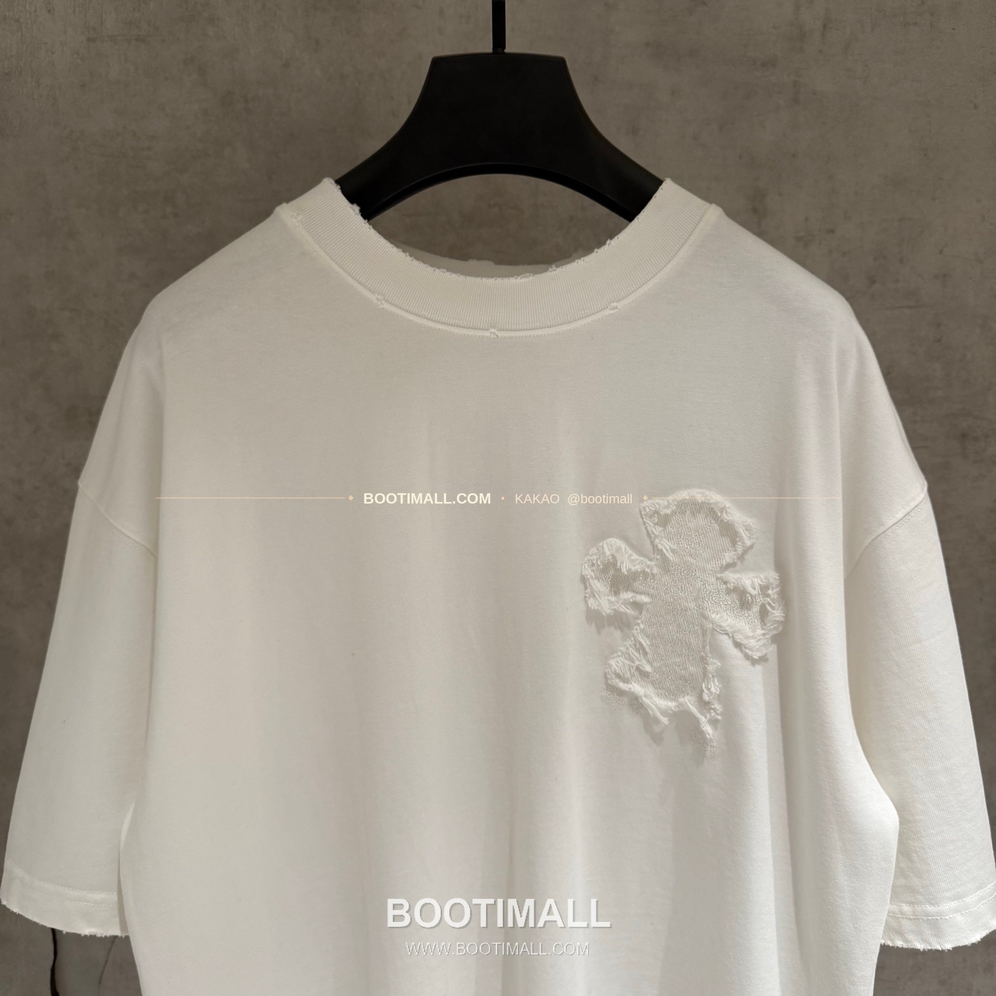 크롬하츠 헤비코튼 자수 디스트로이드 루즈핏 블랙 반팔 티셔츠 Chrome Hearts Heavy Cotton Embroidered Distressed Loose Fit Black T-Shirt K186 3