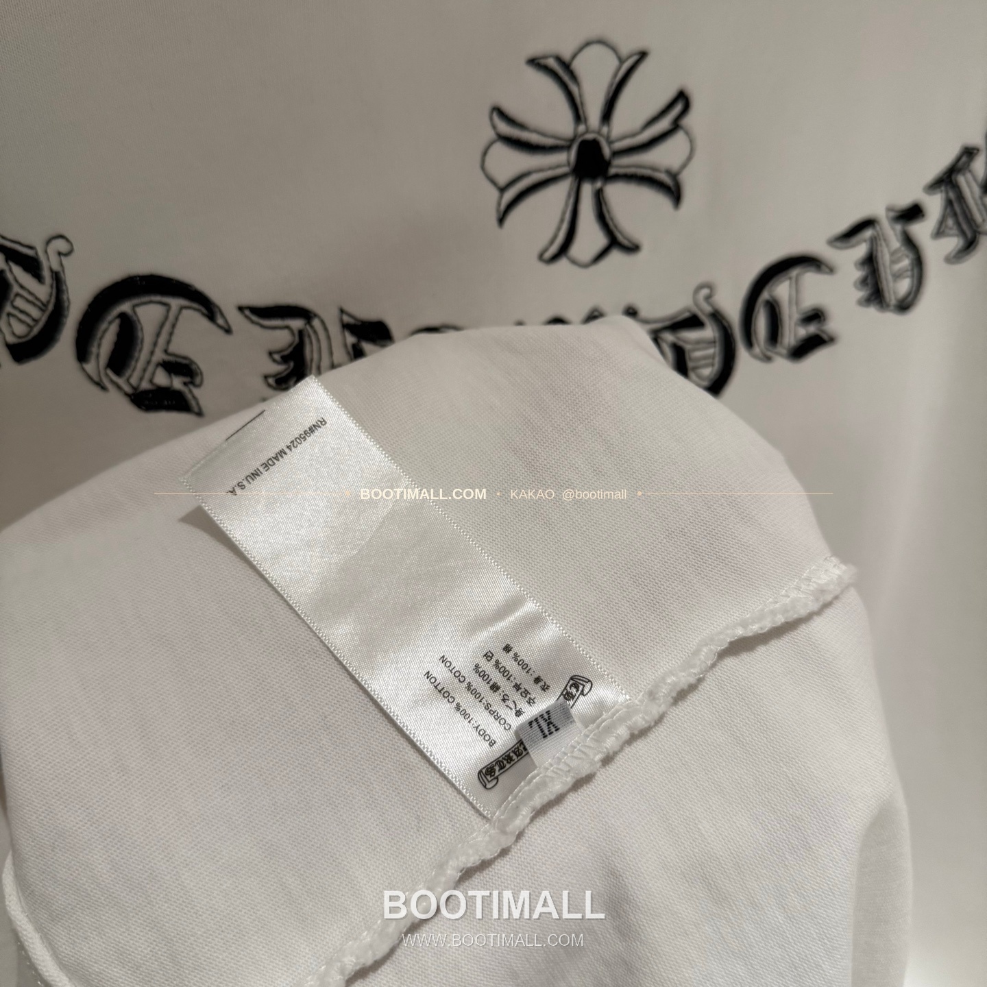 크롬하츠 헤비코튼 자수 디스트로이드 루즈핏 블랙 반팔 티셔츠 Chrome Hearts Heavy Cotton Embroidered Distressed Loose Fit Black T-Shirt K204 9