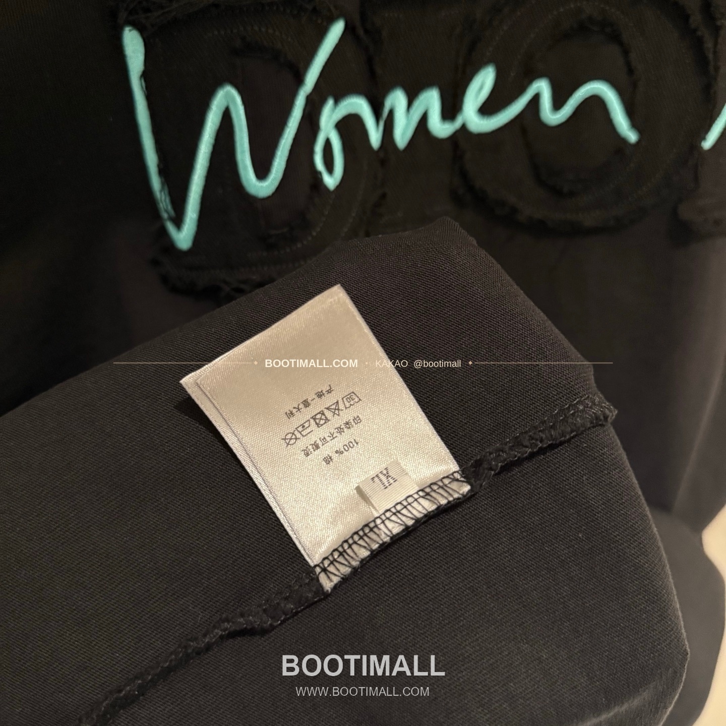 디올 2026SS 헤비코튼 입체자수 아플리케 루즈핏 블랙 반팔 티셔츠 Dior 2026 SS Heavy Cotton Embroidered Applique Loose Fit Black T-Shirt K190 8