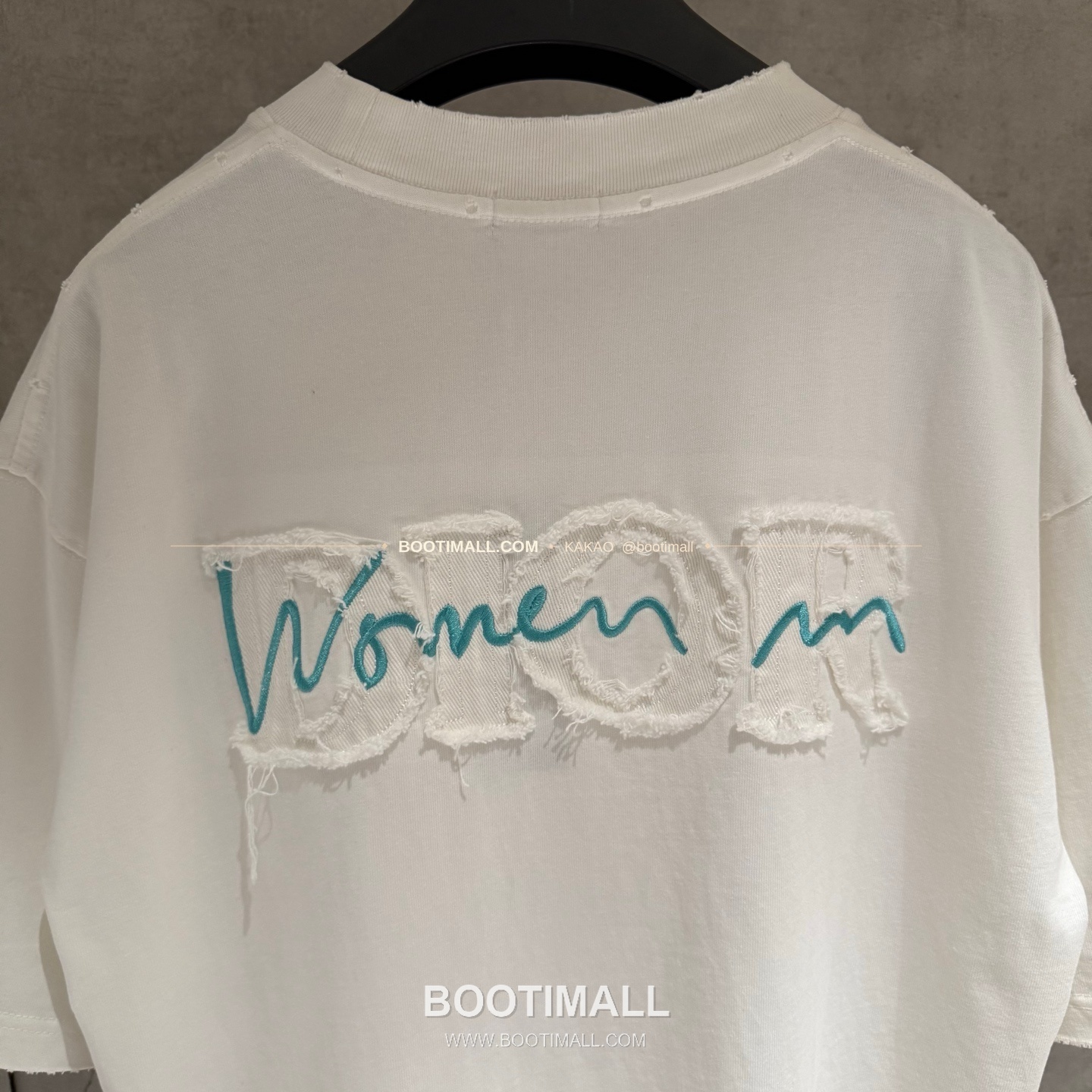 디올 2026SS 헤비코튼 입체자수 아플리케 루즈핏 블랙 반팔 티셔츠 Dior 2026 SS Heavy Cotton Embroidered Applique Loose Fit Black T-Shirt K190 6