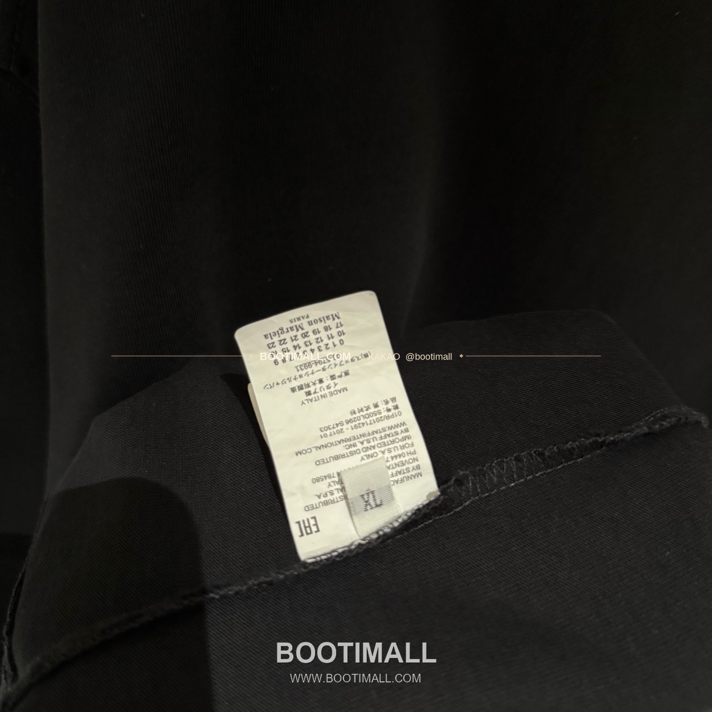 메종마르지엘라 MM6 2026SS 헤비코튼 디스트로이드 루즈핏 블랙 반팔 티셔츠 Maison Margiela MM6 2026 SS Heavy Cotton Distressed Loose Fit Black T-Shirt K232 7