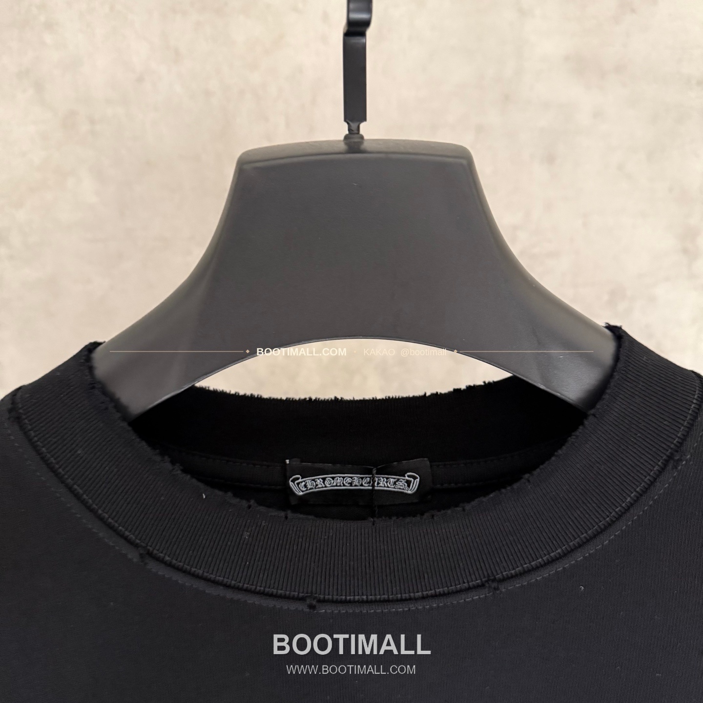 크롬하츠 2026SS 헤비코튼 핫픽스 자수 아플리케 루즈핏 블랙 반팔 티셔츠 Chrome Hearts 2026 SS Heavy Cotton Hotfix Embroidered Applique Loose Fit Black T-Shirt K207 5