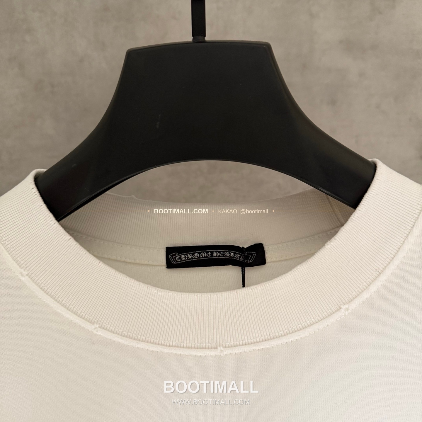 크롬하츠 2026SS 헤비코튼 핫픽스 자수 아플리케 루즈핏 블랙 반팔 티셔츠 Chrome Hearts 2026 SS Heavy Cotton Hotfix Embroidered Applique Loose Fit Black T-Shirt K207 5