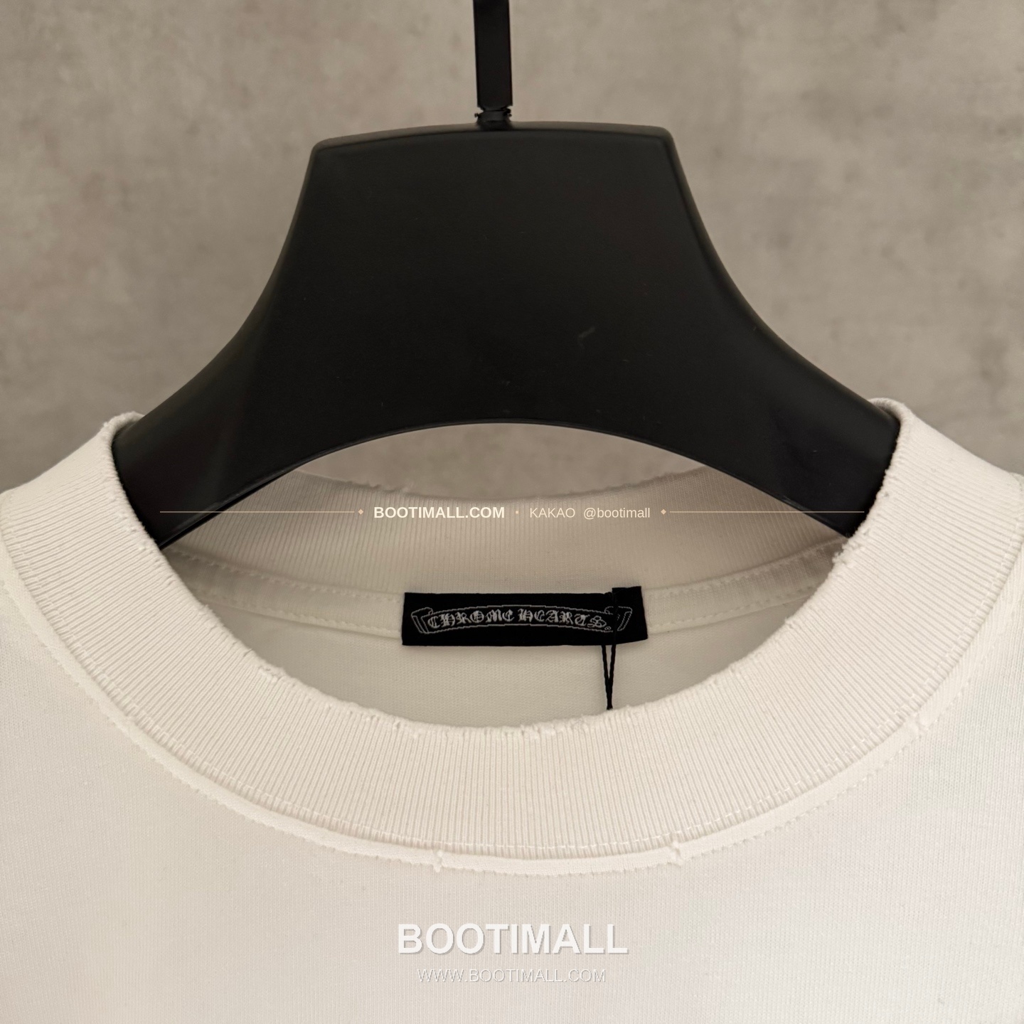 크롬하츠 2026SS 헤비코튼 핸드페인팅 디스트로이드 루즈핏 블랙 반팔 티셔츠 Chrome Hearts 2026 SS Heavy Cotton Hand Painted Distressed Loose Fit Black T-Shirt K600 5