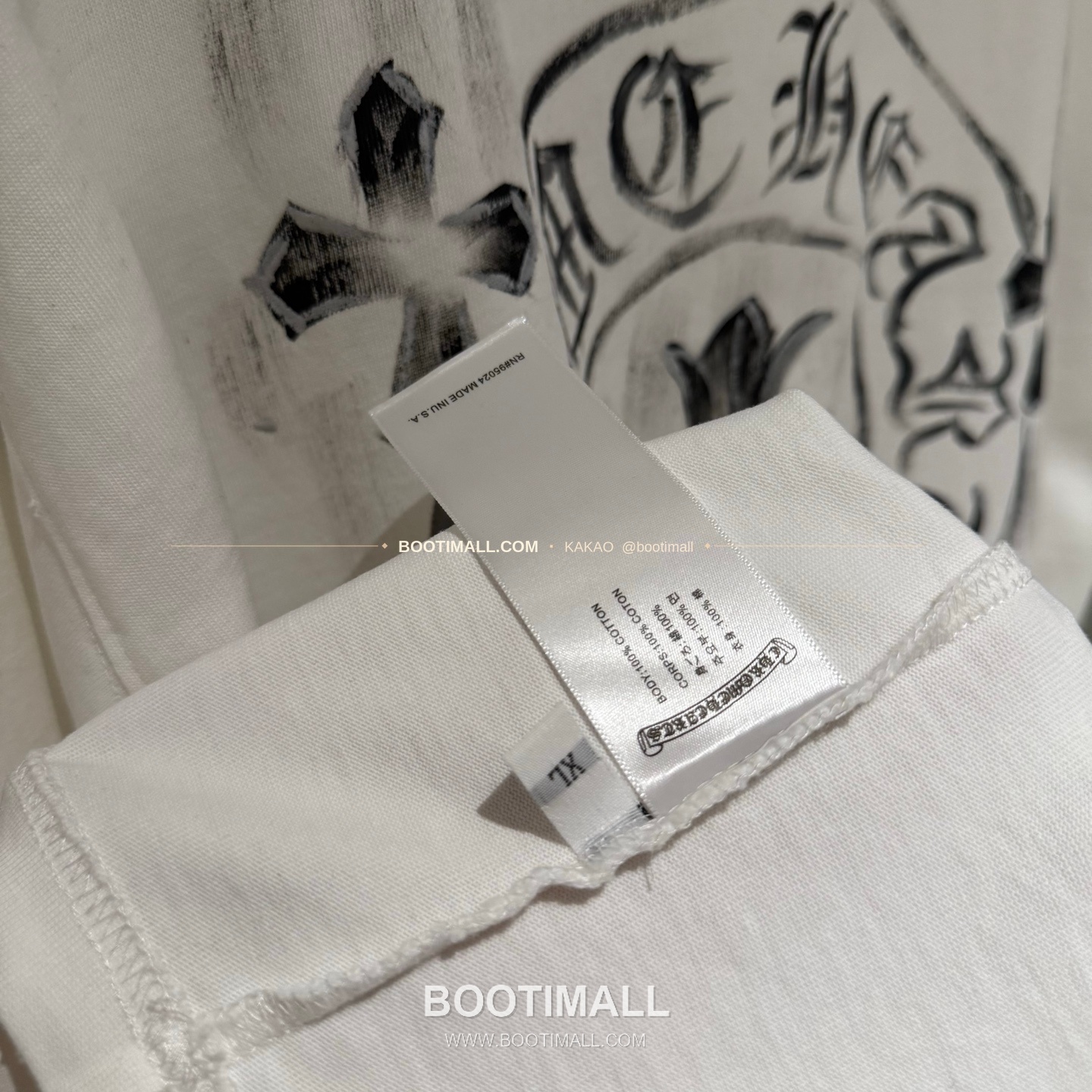 크롬하츠 2026SS 헤비코튼 핸드페인팅 디스트로이드 루즈핏 블랙 반팔 티셔츠 Chrome Hearts 2026 SS Heavy Cotton Hand Painted Distressed Loose Fit Black T-Shirt K600 8