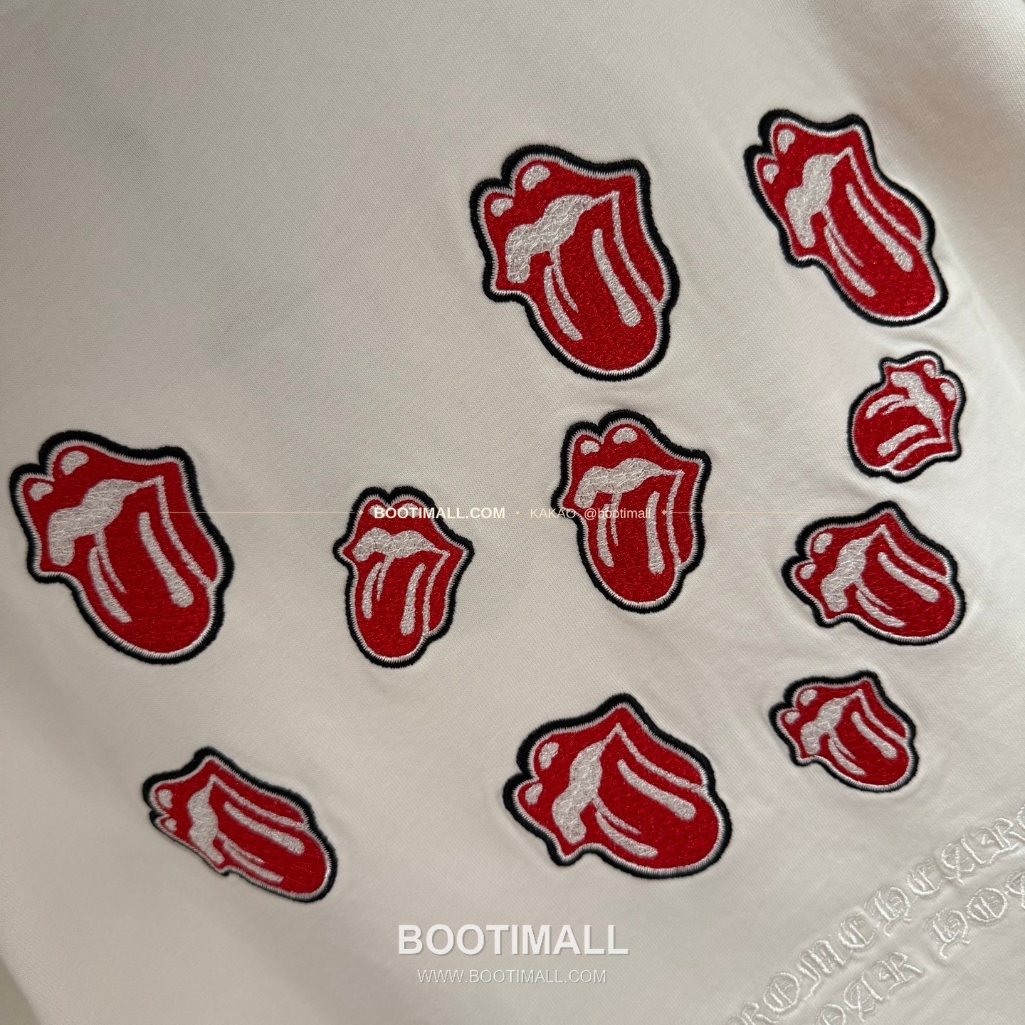 크롬하츠 2026SS 헤비코튼 자수 디스트로이드 루즈핏 블랙 반팔 티셔츠 Chrome Hearts 2026 SS Heavy Cotton Embroidered Distressed Loose Fit Black T-Shirt K241 7