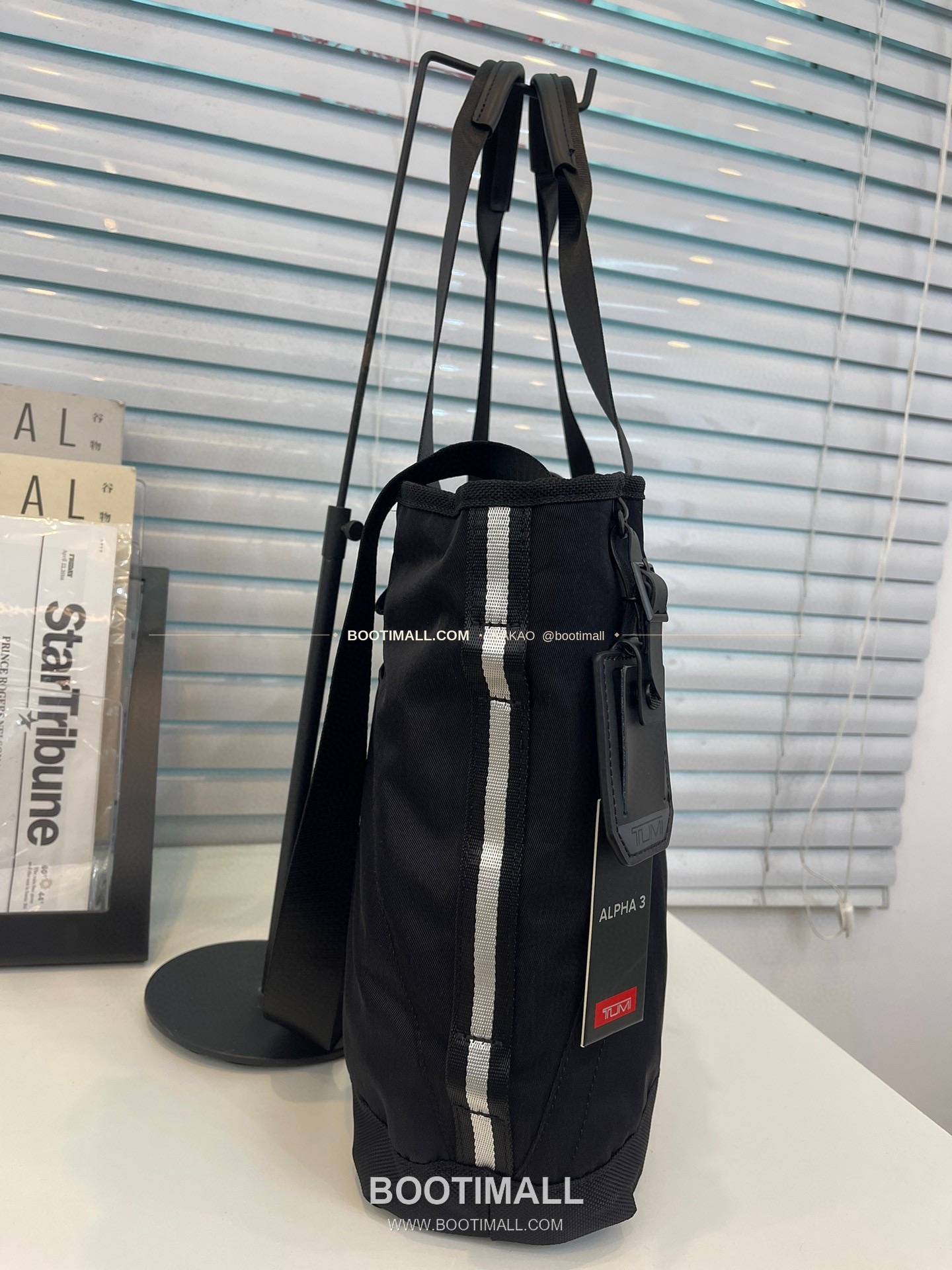 투미 알파브라보 나일론 멀티포켓 블랙 토트백 Tumi Alpha Bravo Nylon Multi Pocket Black Tote Bag 44cm 2