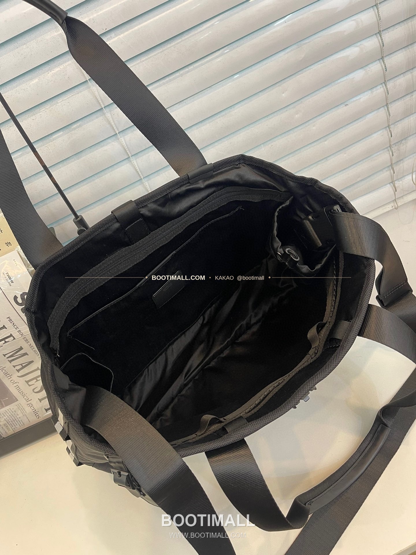 투미 알파브라보 나일론 멀티포켓 블랙 토트백 Tumi Alpha Bravo Nylon Multi Pocket Black Tote Bag 44cm 5