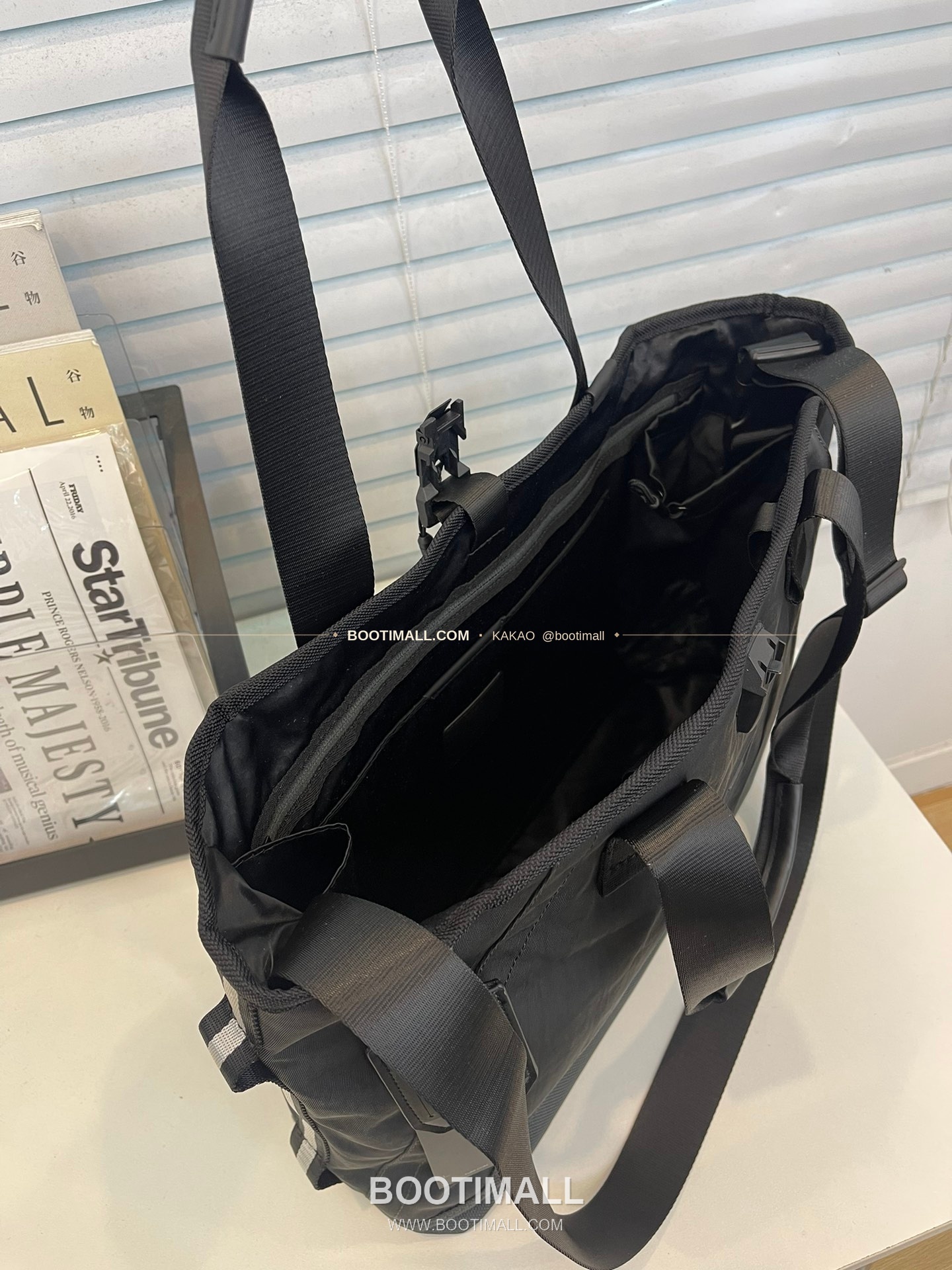 투미 알파브라보 나일론 멀티포켓 블랙 토트백 Tumi Alpha Bravo Nylon Multi Pocket Black Tote Bag 44cm 5