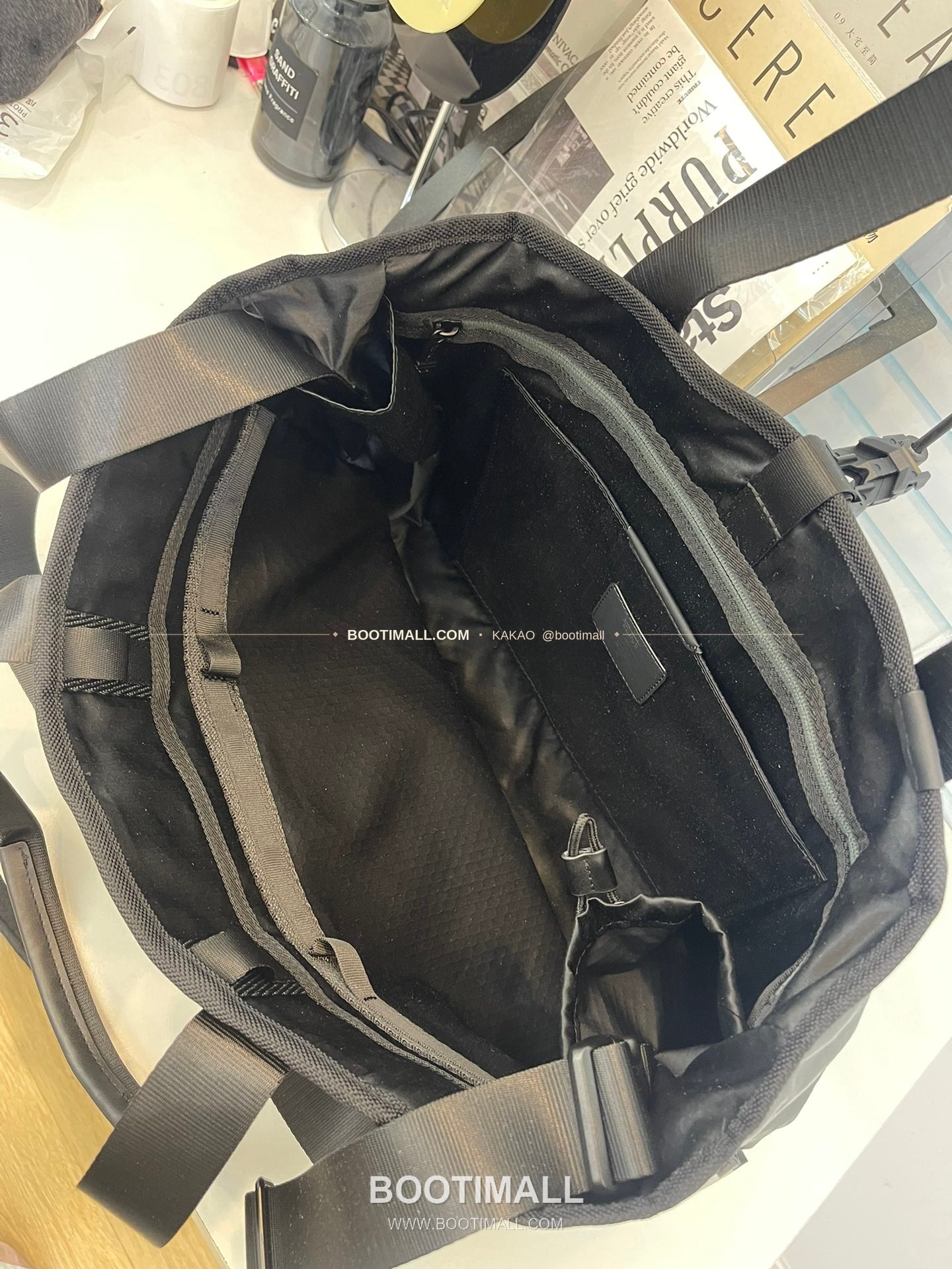 투미 알파브라보 나일론 멀티포켓 블랙 토트백 Tumi Alpha Bravo Nylon Multi Pocket Black Tote Bag 44cm 6