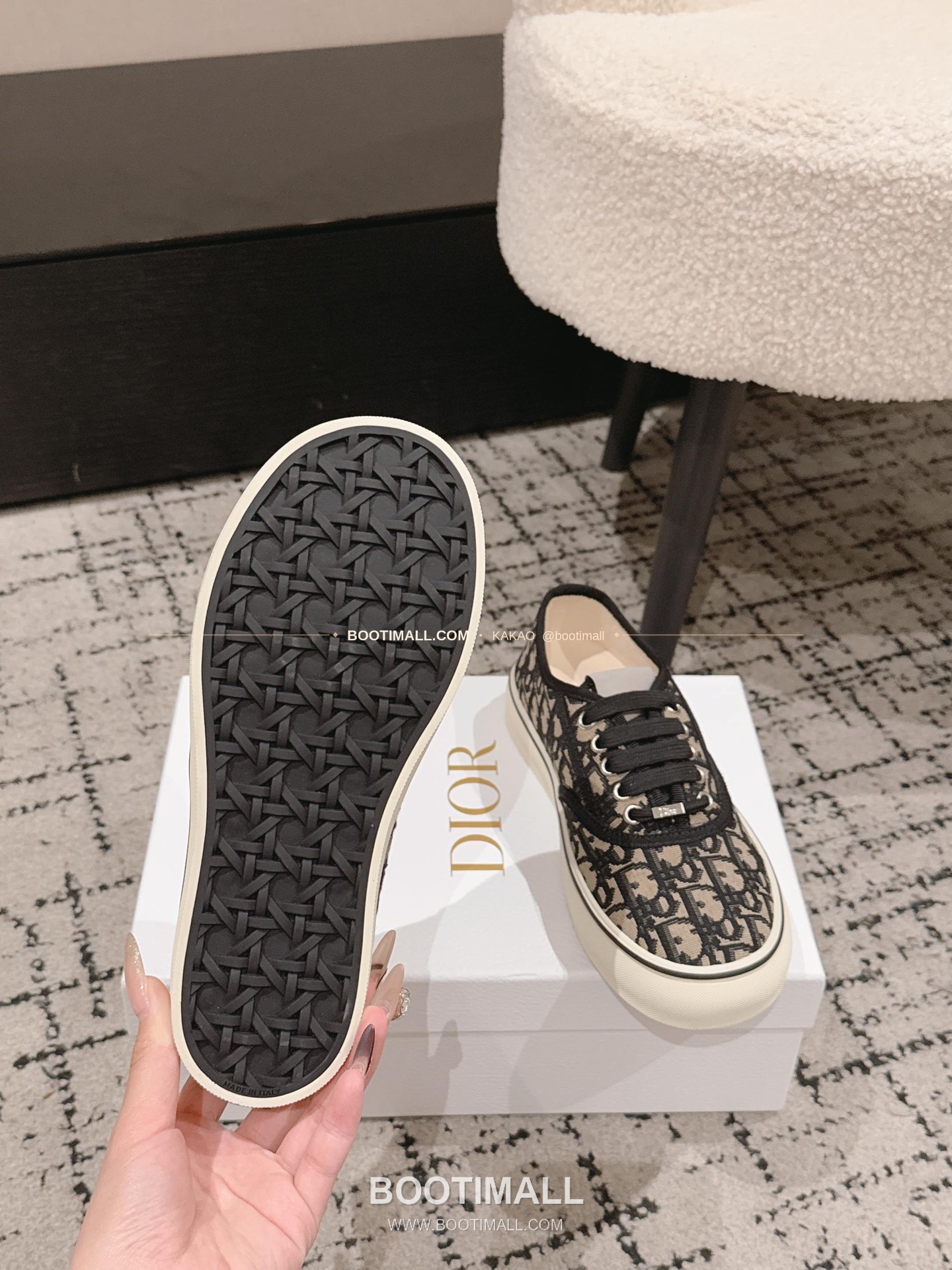 디올 2026SS 코튼 클로버 자수 로우탑 스니커즈 Dior 2026 SS Cotton Clover Embroidered Low-Top Sneakers 9