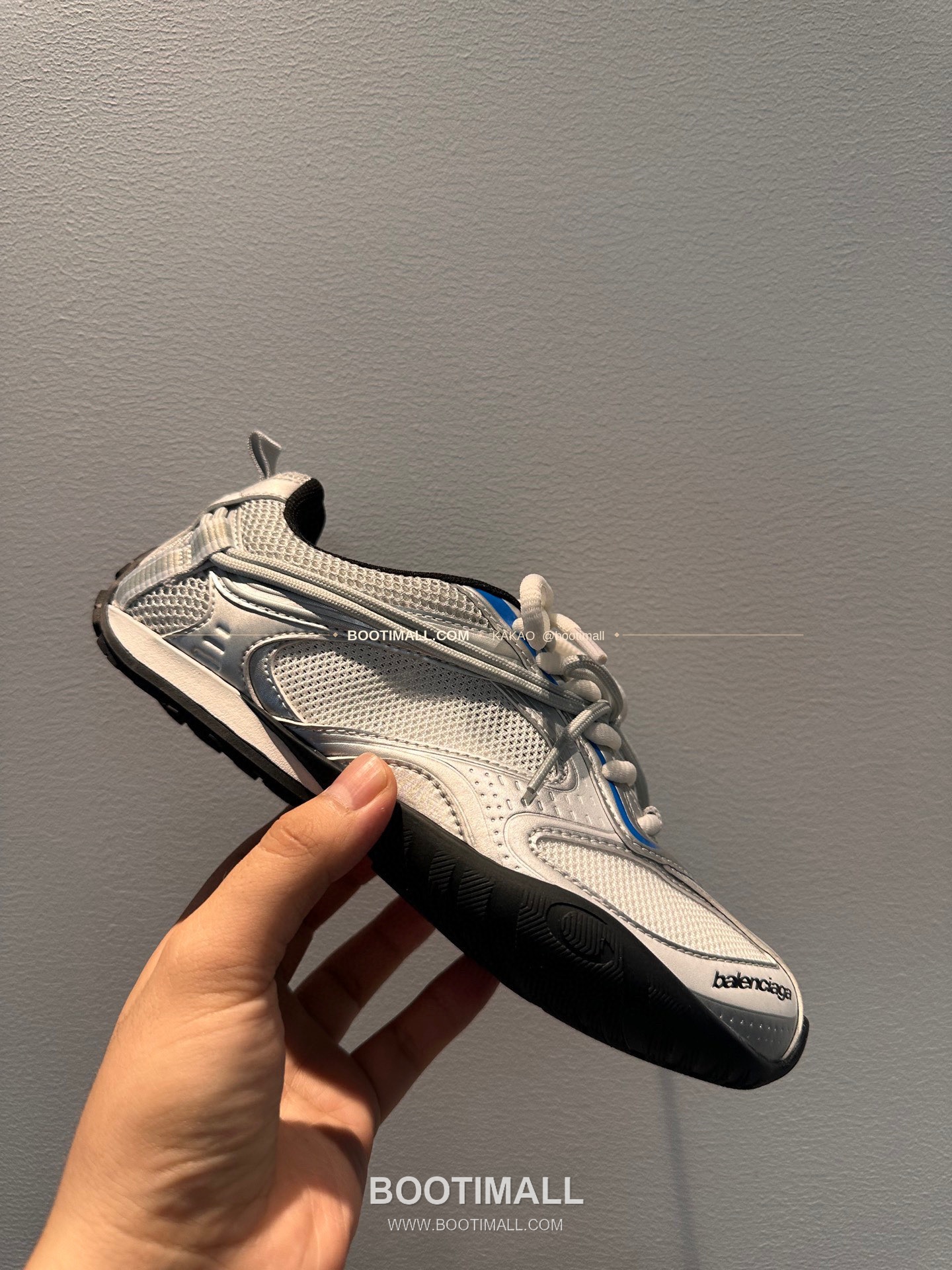 발렌시아가 Radar 2026SS 메쉬 카프스킨 로우탑 스니커즈 Balenciaga Radar 2026 SS Mesh Calfskin Low-Top Sneakers 2cm 9