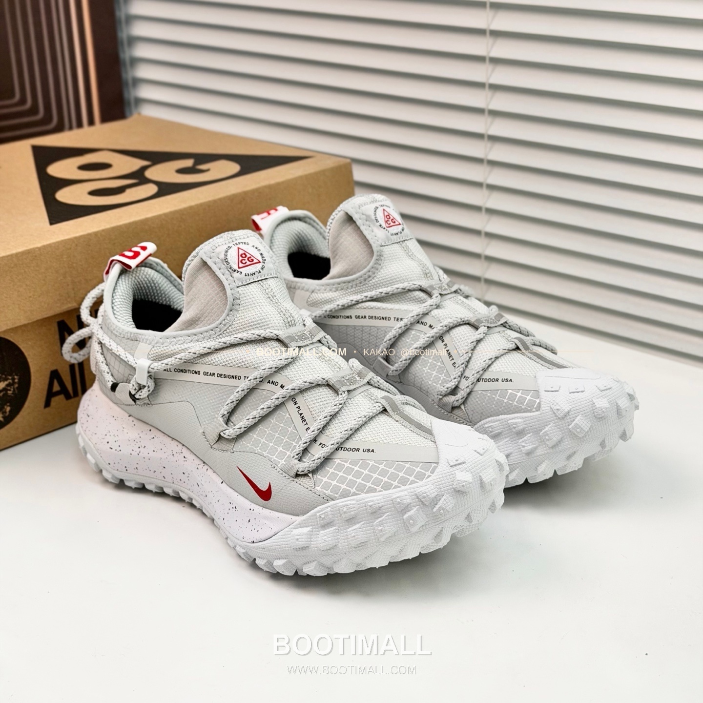 나이키 ACG 2026SS 메쉬 레더 믹스 컬러 블록 스니커즈 Nike ACG 2026 SS Mesh Leather Color Block Sneakers 1