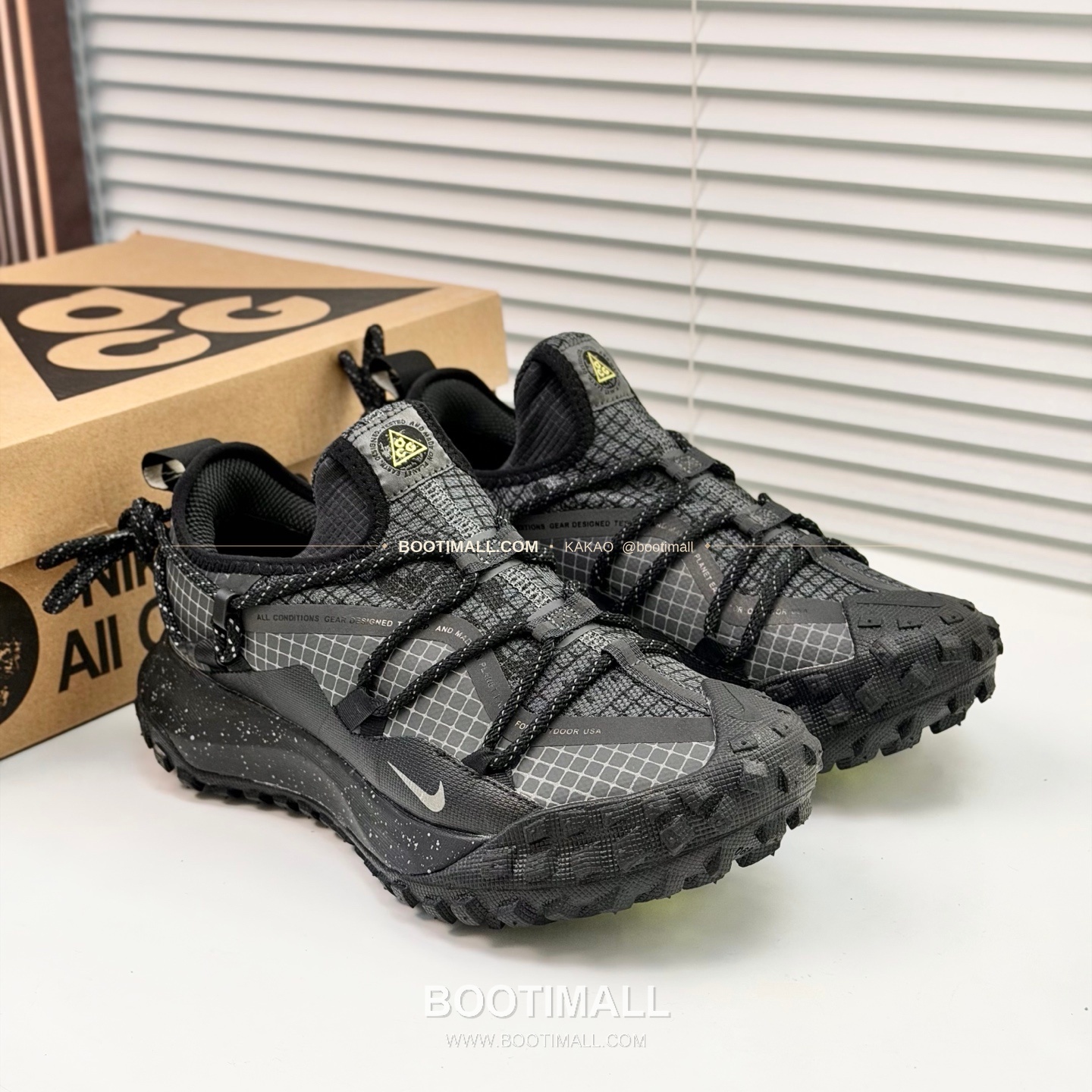 나이키 ACG 2026SS 메쉬 레더 믹스 컬러 블록 스니커즈 Nike ACG 2026 SS Mesh Leather Color Block Sneakers 1