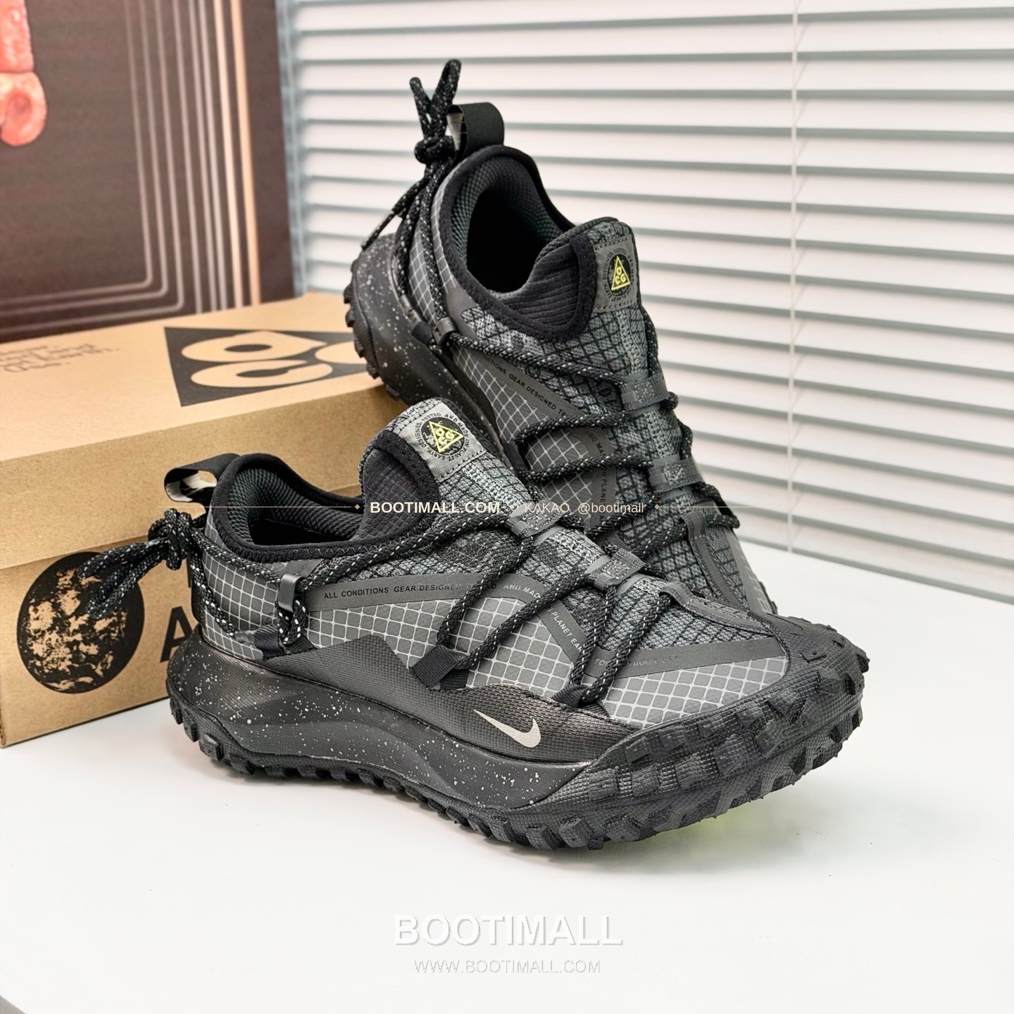 나이키 ACG 2026SS 메쉬 레더 믹스 컬러 블록 스니커즈 Nike ACG 2026 SS Mesh Leather Color Block Sneakers 4