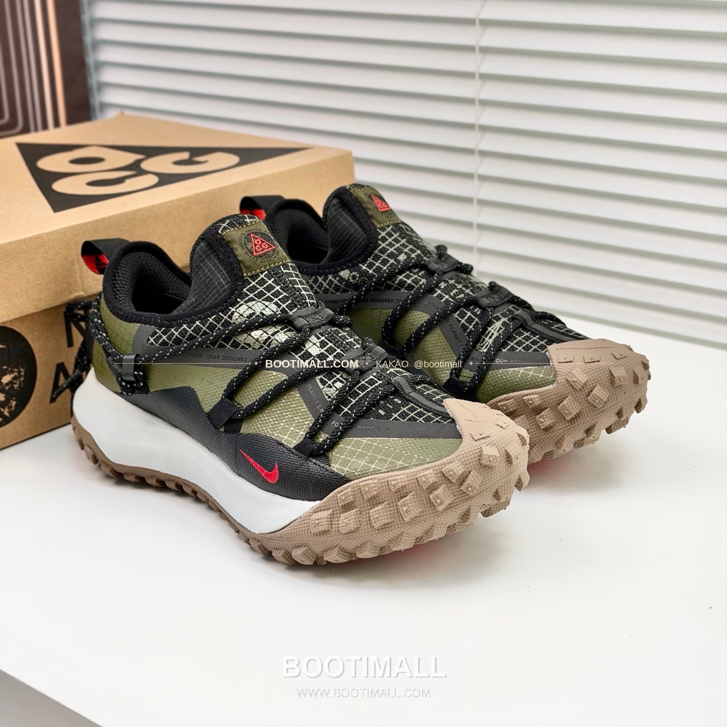 나이키 ACG 2026SS 메쉬 레더 믹스 컬러 블록 스니커즈 Nike ACG 2026 SS Mesh Leather Color Block Sneakers 1