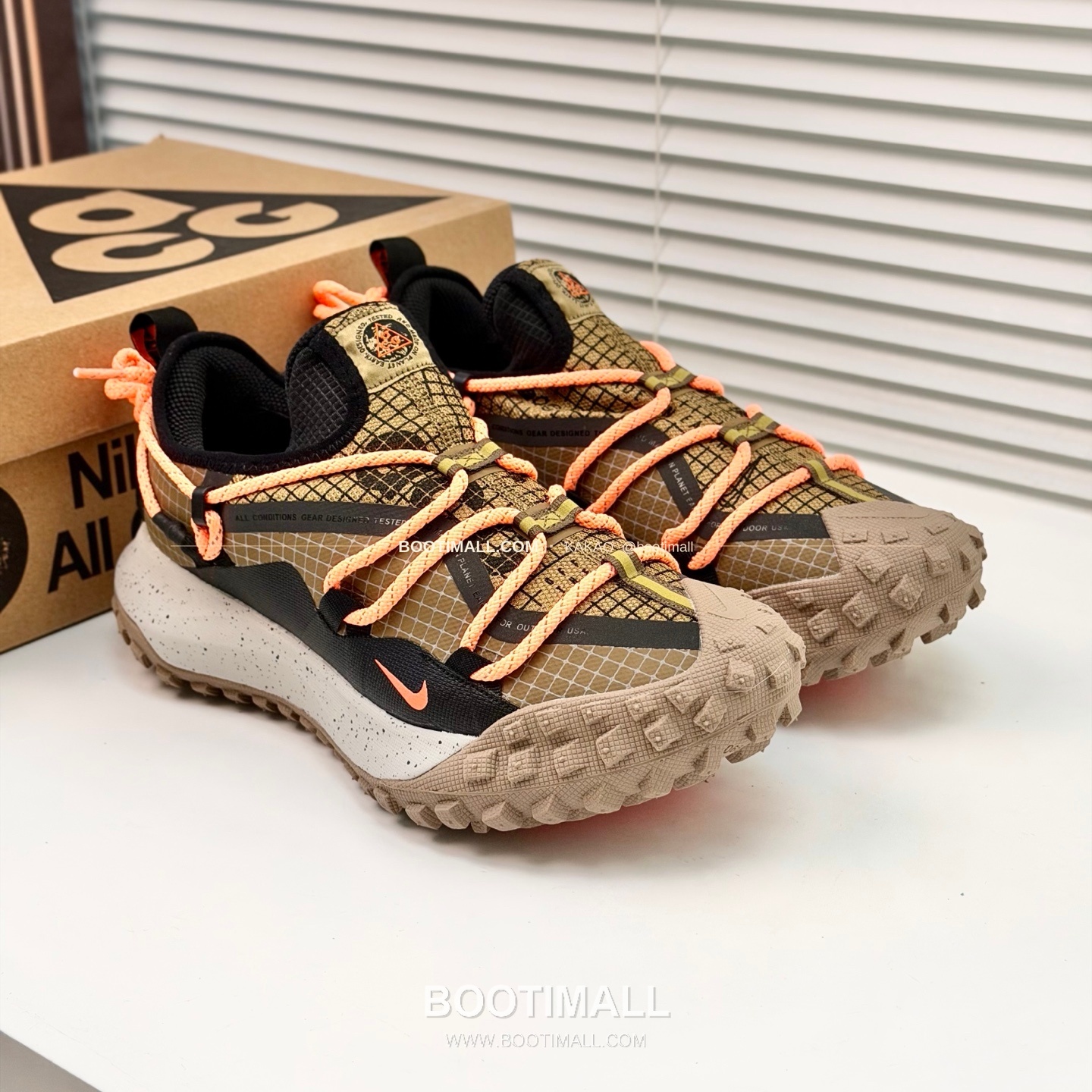 나이키 ACG 2026SS 메쉬 레더 믹스 컬러 블록 스니커즈 Nike ACG 2026 SS Mesh Leather Color Block Sneakers 1