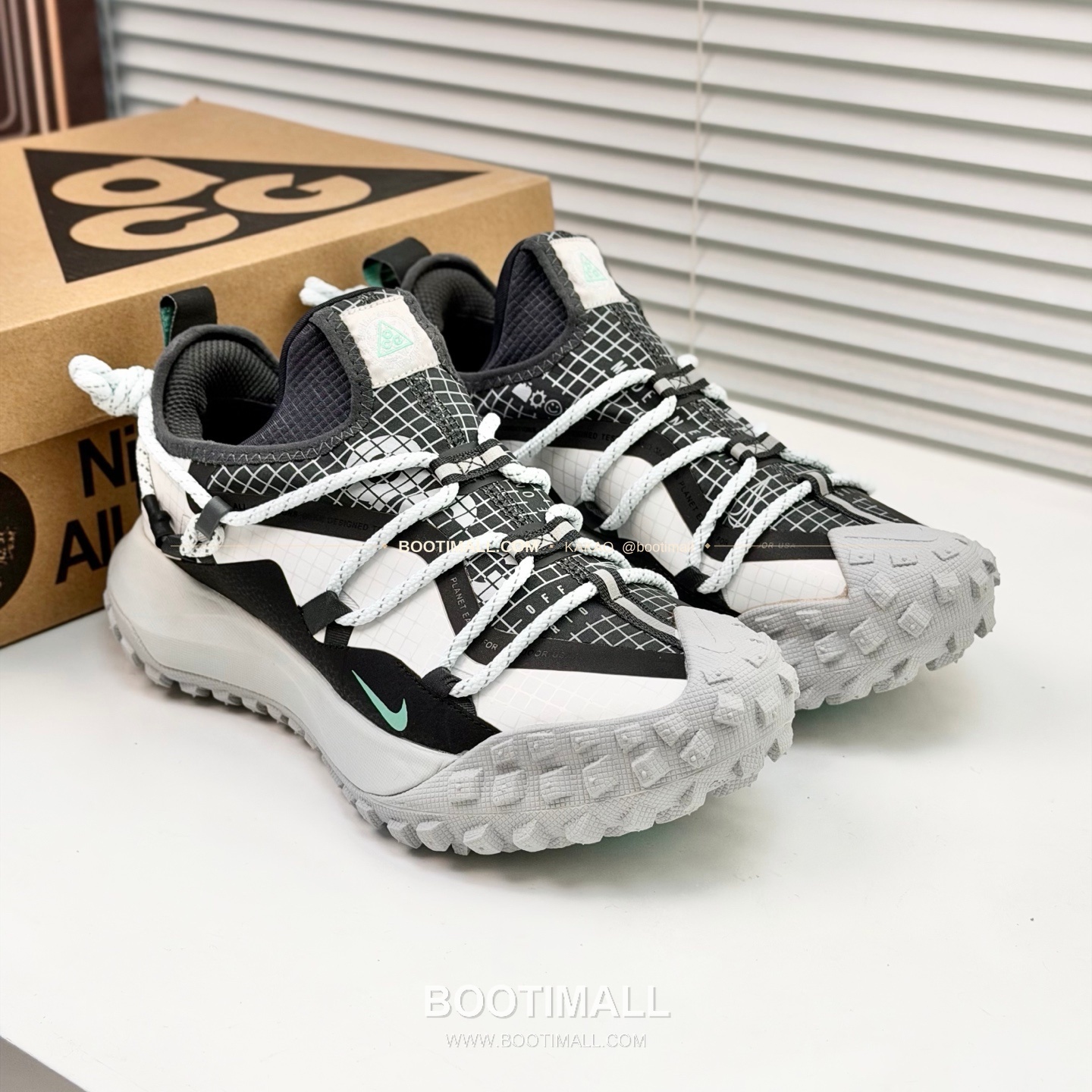 나이키 ACG 2026SS 메쉬 레더 믹스 컬러 블록 스니커즈 Nike ACG 2026 SS Mesh Leather Color Block Sneakers 1