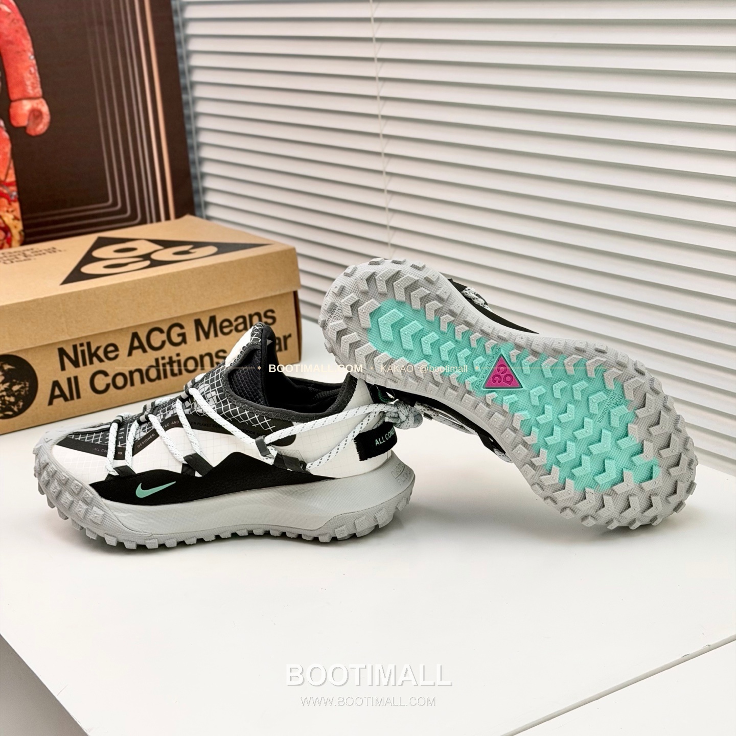 나이키 ACG 2026SS 메쉬 레더 믹스 컬러 블록 스니커즈 Nike ACG 2026 SS Mesh Leather Color Block Sneakers 8