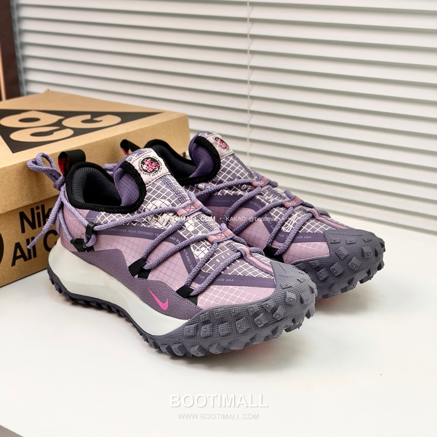 나이키 ACG 2026SS 메쉬 레더 믹스 컬러 블록 스니커즈 Nike ACG 2026 SS Mesh Leather Color Block Sneakers 1