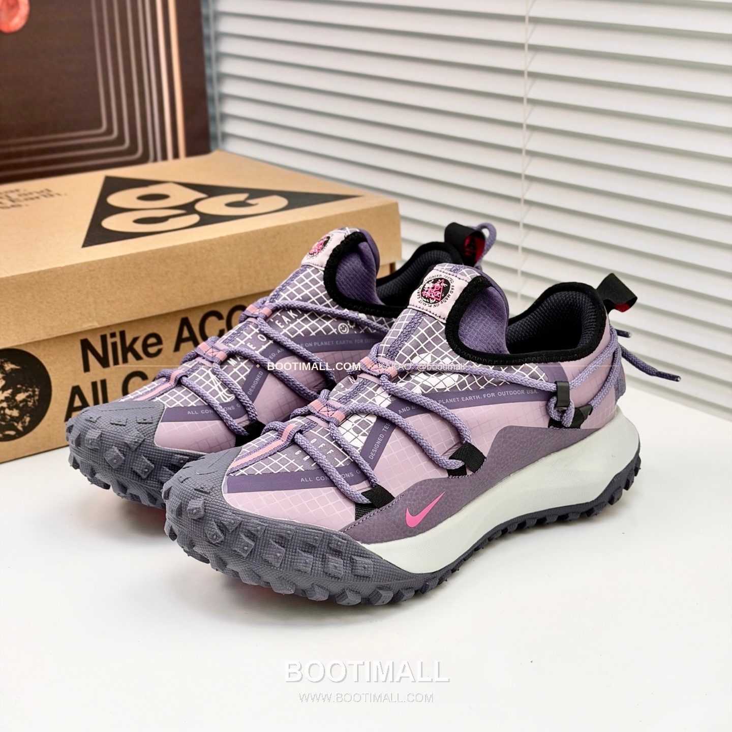 나이키 ACG 2026SS 메쉬 레더 믹스 컬러 블록 스니커즈 Nike ACG 2026 SS Mesh Leather Color Block Sneakers 2