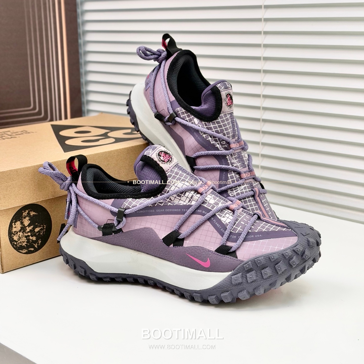 나이키 ACG 2026SS 메쉬 레더 믹스 컬러 블록 스니커즈 Nike ACG 2026 SS Mesh Leather Color Block Sneakers 4