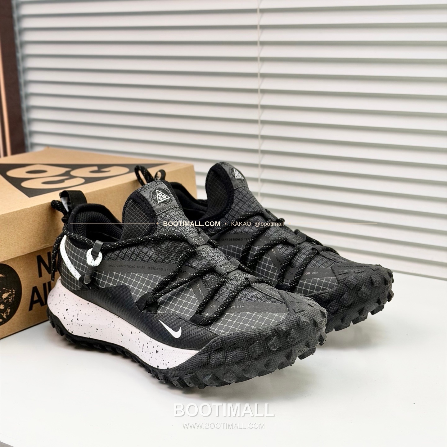 나이키 ACG 2026SS 메쉬 레더 믹스 컬러 블록 스니커즈 Nike ACG 2026 SS Mesh Leather Color Block Sneakers 1