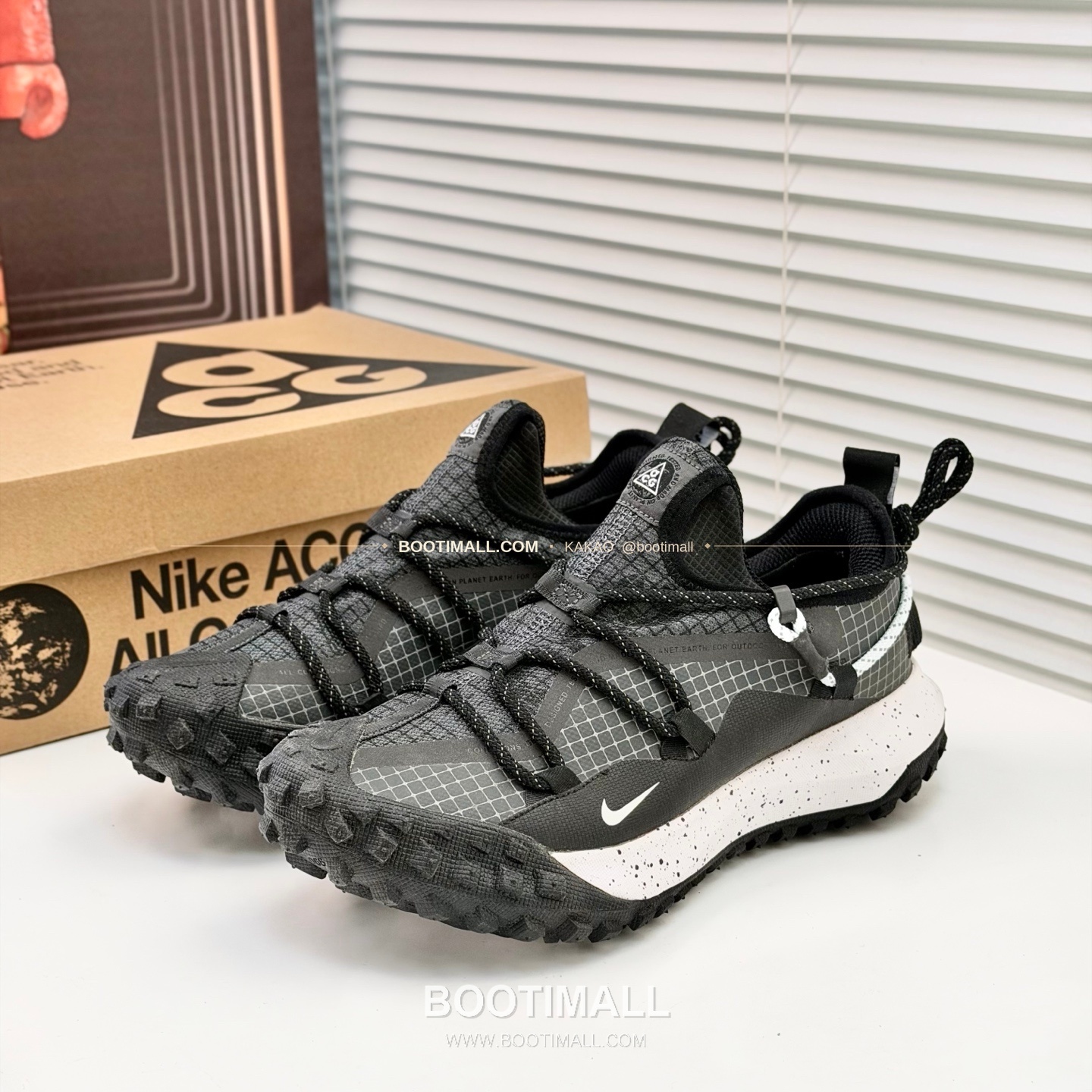 나이키 ACG 2026SS 메쉬 레더 믹스 컬러 블록 스니커즈 Nike ACG 2026 SS Mesh Leather Color Block Sneakers 2