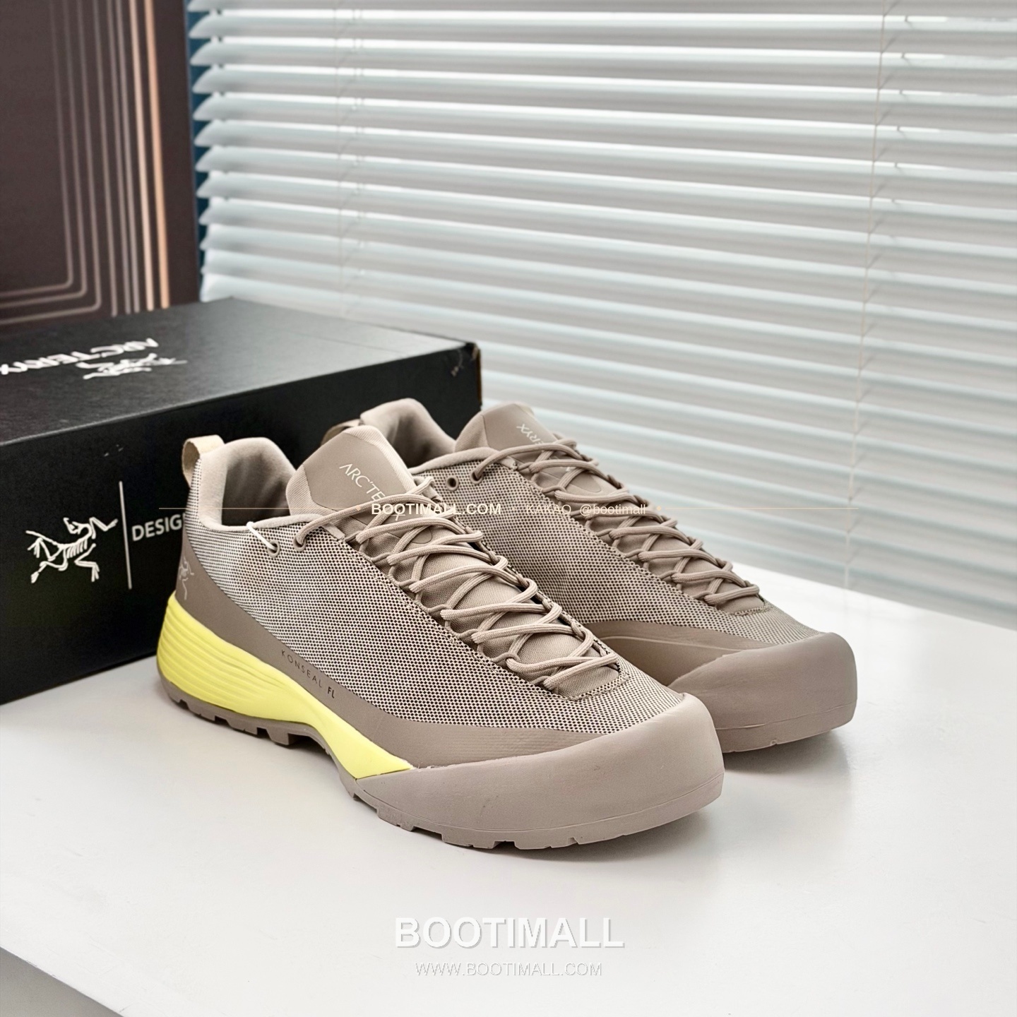 아크테릭스 2026SS 메쉬 레더 브라운 스니커즈 Arc'teryx 2026 SS Mesh Leather Brown Sneakers 1