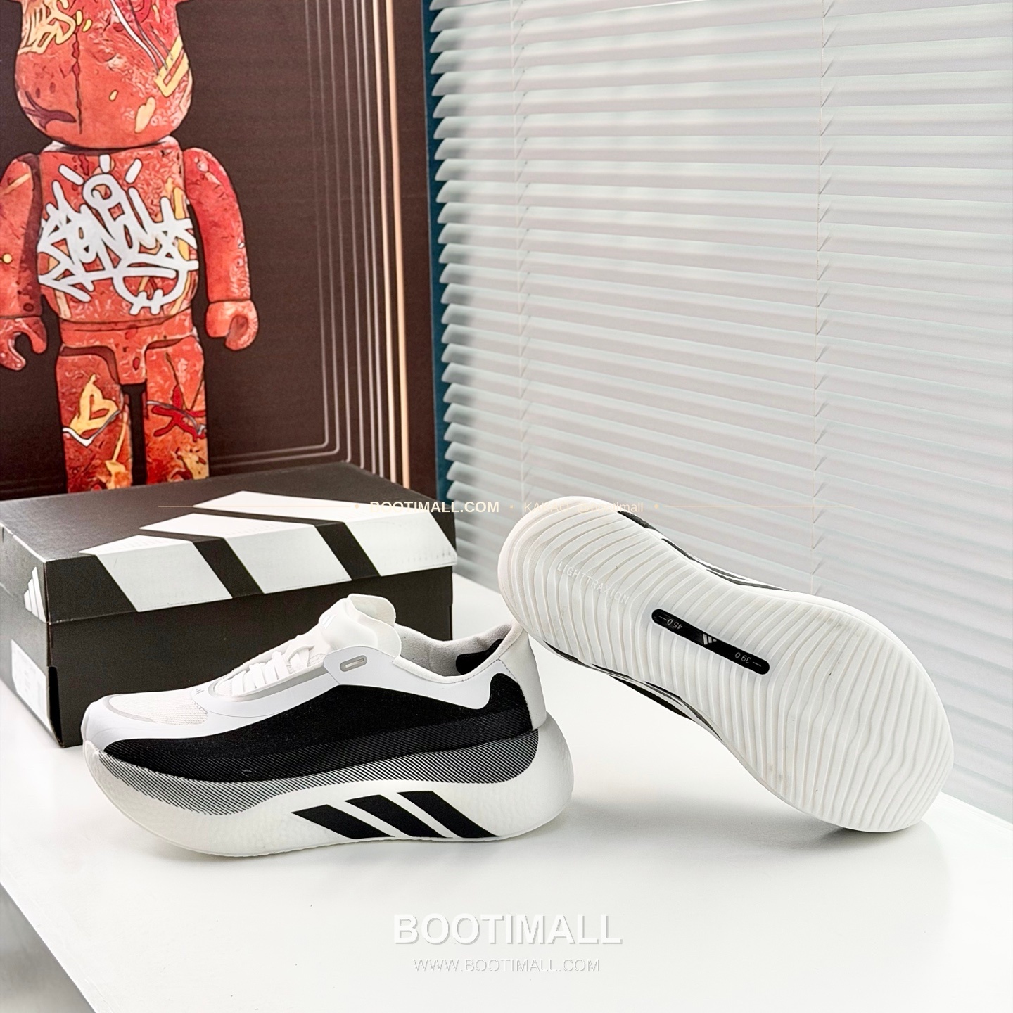 아디다스 2026SS 메쉬 니트 부스트 쿠셔닝 화이트 그린 스니커즈 Adidas 2026 SS Mesh Knit Boost Cushioning White Green Sneakers 8