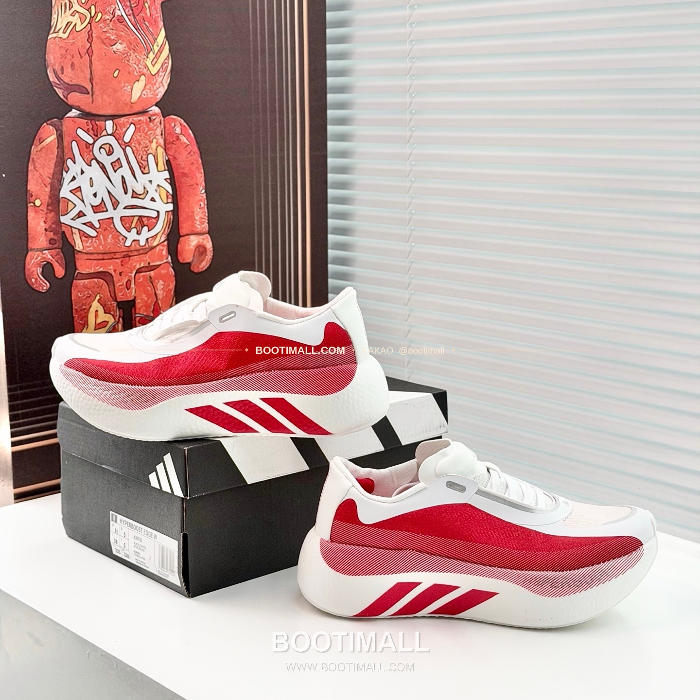 아디다스 2026SS 메쉬 니트 부스트 쿠셔닝 화이트 그린 스니커즈 Adidas 2026 SS Mesh Knit Boost Cushioning White Green Sneakers 7