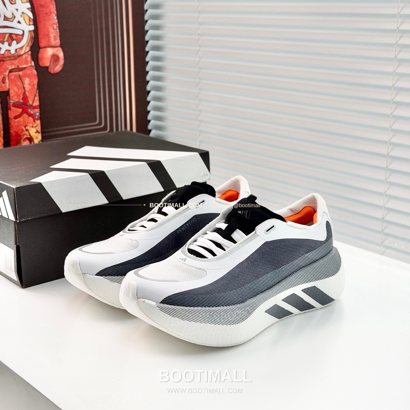 아디다스 2026SS 메쉬 니트 부스트 쿠셔닝 화이트 그린 스니커즈 Adidas 2026 SS Mesh Knit Boost Cushioning White Green Sneakers 2