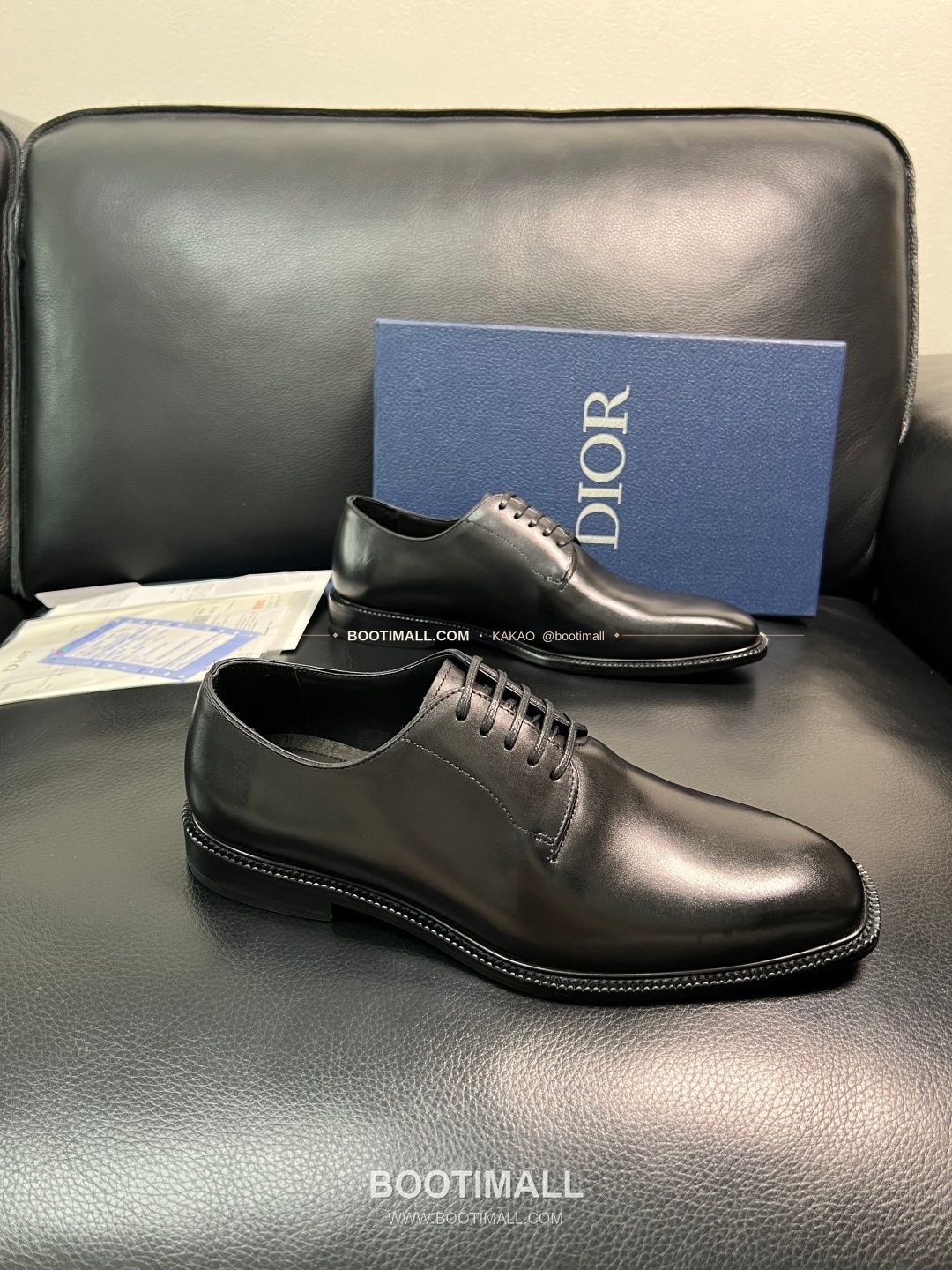 디올 2026SS 송아지가죽 클래식 레더 블랙 더비 슈즈 Dior 2026 SS Calfskin Classic Leather Black Derby Shoes 5