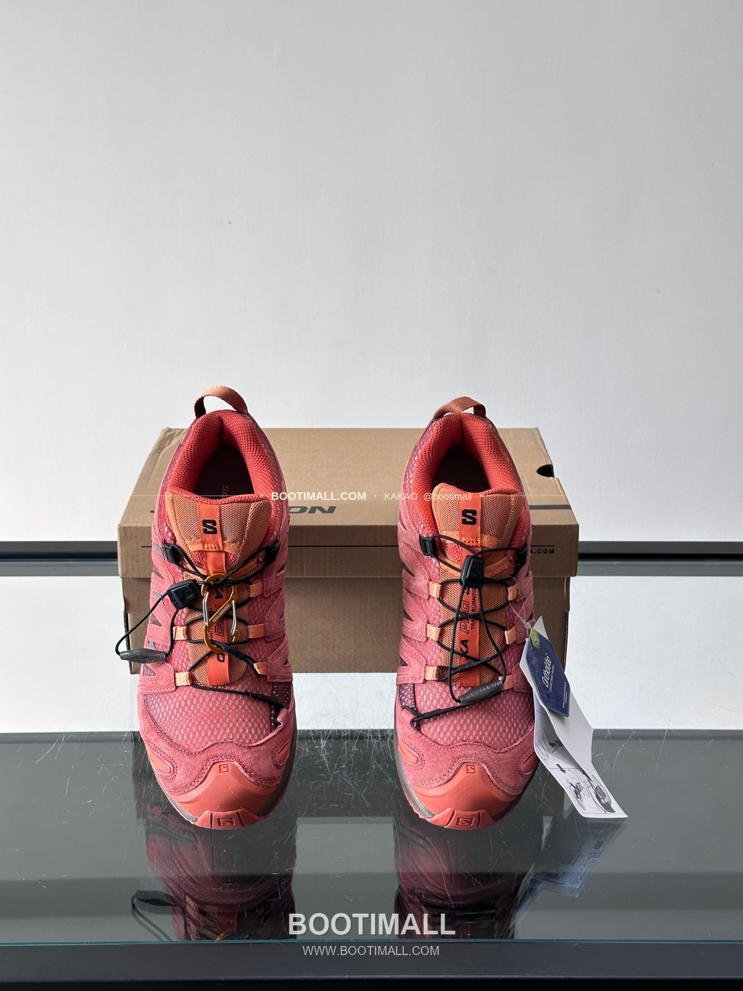 살로몬 2026SS 메쉬 합성가죽 3D샤시 레드 브라운 스니커즈 Salomon 2026 SS Mesh Synthetic Leather 3D Chassis Red Brown Sneakers XA PRO 3D 6