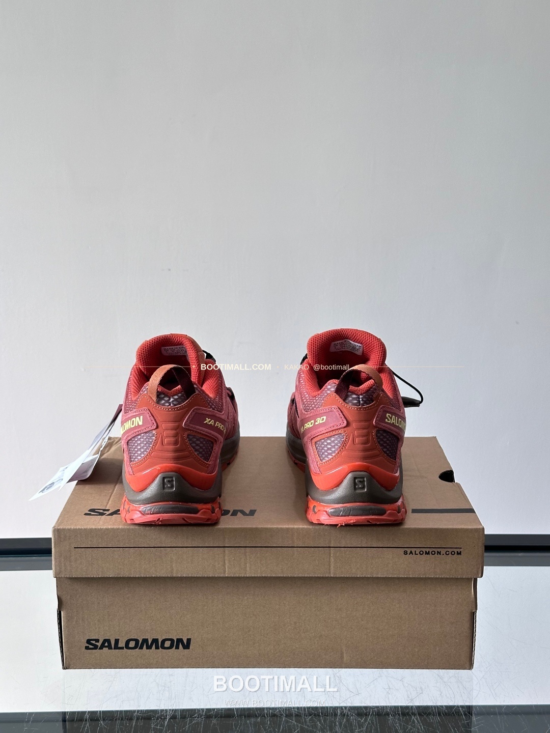 살로몬 2026SS 메쉬 합성가죽 3D샤시 레드 브라운 스니커즈 Salomon 2026 SS Mesh Synthetic Leather 3D Chassis Red Brown Sneakers XA PRO 3D 8