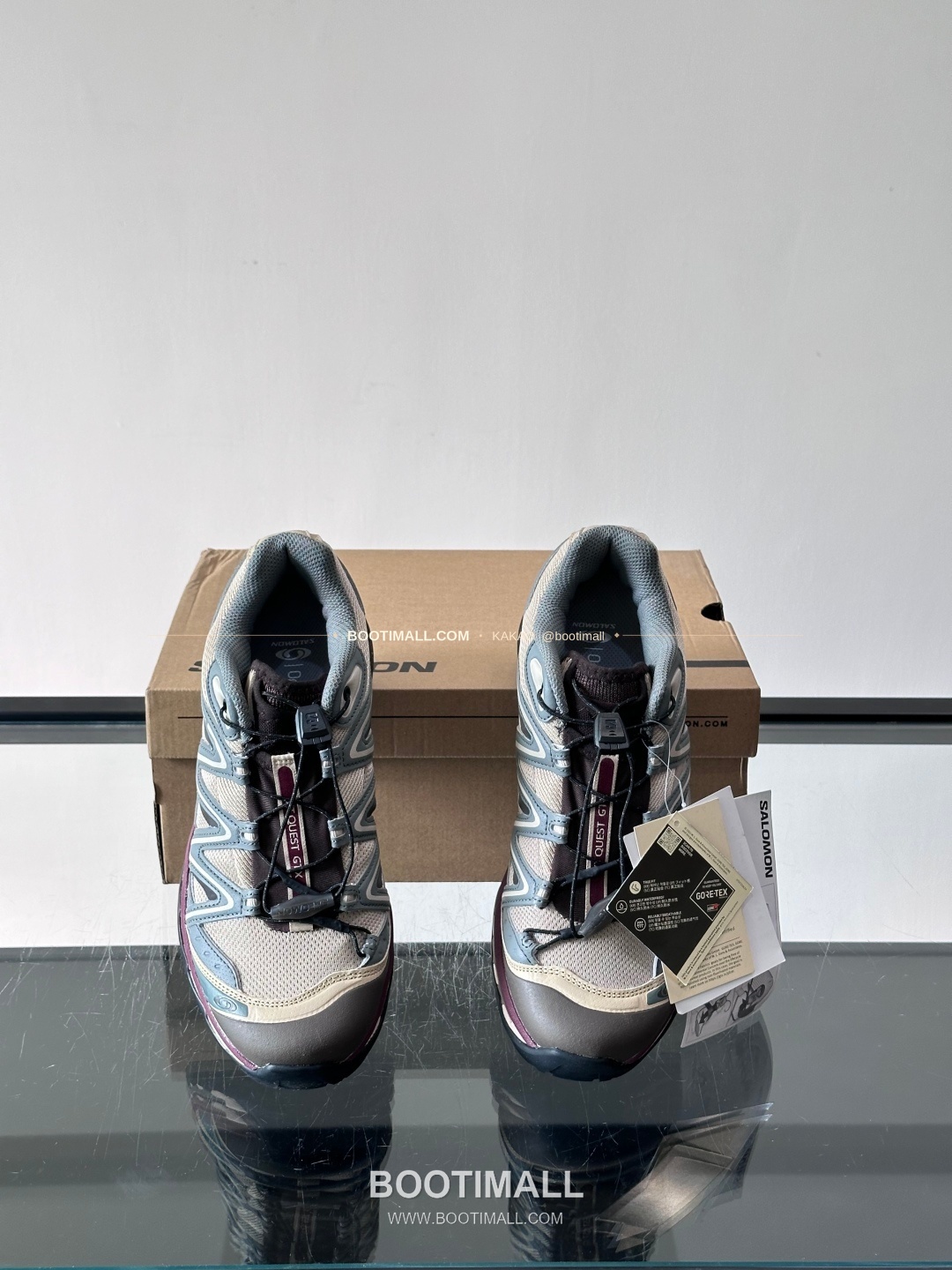 살로몬 2026SS 메쉬 합성가죽 3D샤시 레드 브라운 스니커즈 Salomon 2026 SS Mesh Synthetic Leather 3D Chassis Red Brown Sneakers XA PRO 3D 6