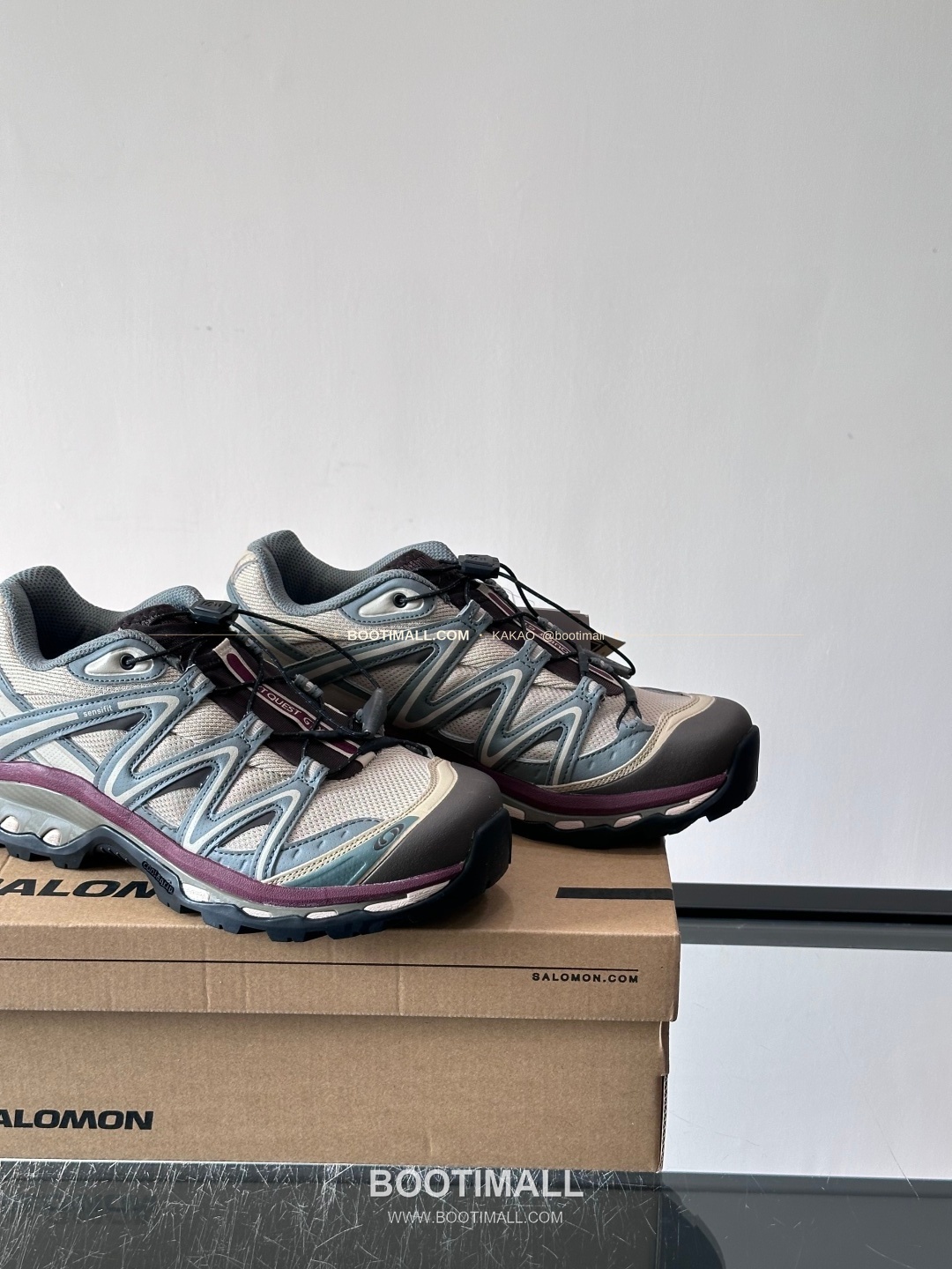 살로몬 2026SS 메쉬 합성가죽 3D샤시 레드 브라운 스니커즈 Salomon 2026 SS Mesh Synthetic Leather 3D Chassis Red Brown Sneakers XA PRO 3D 7