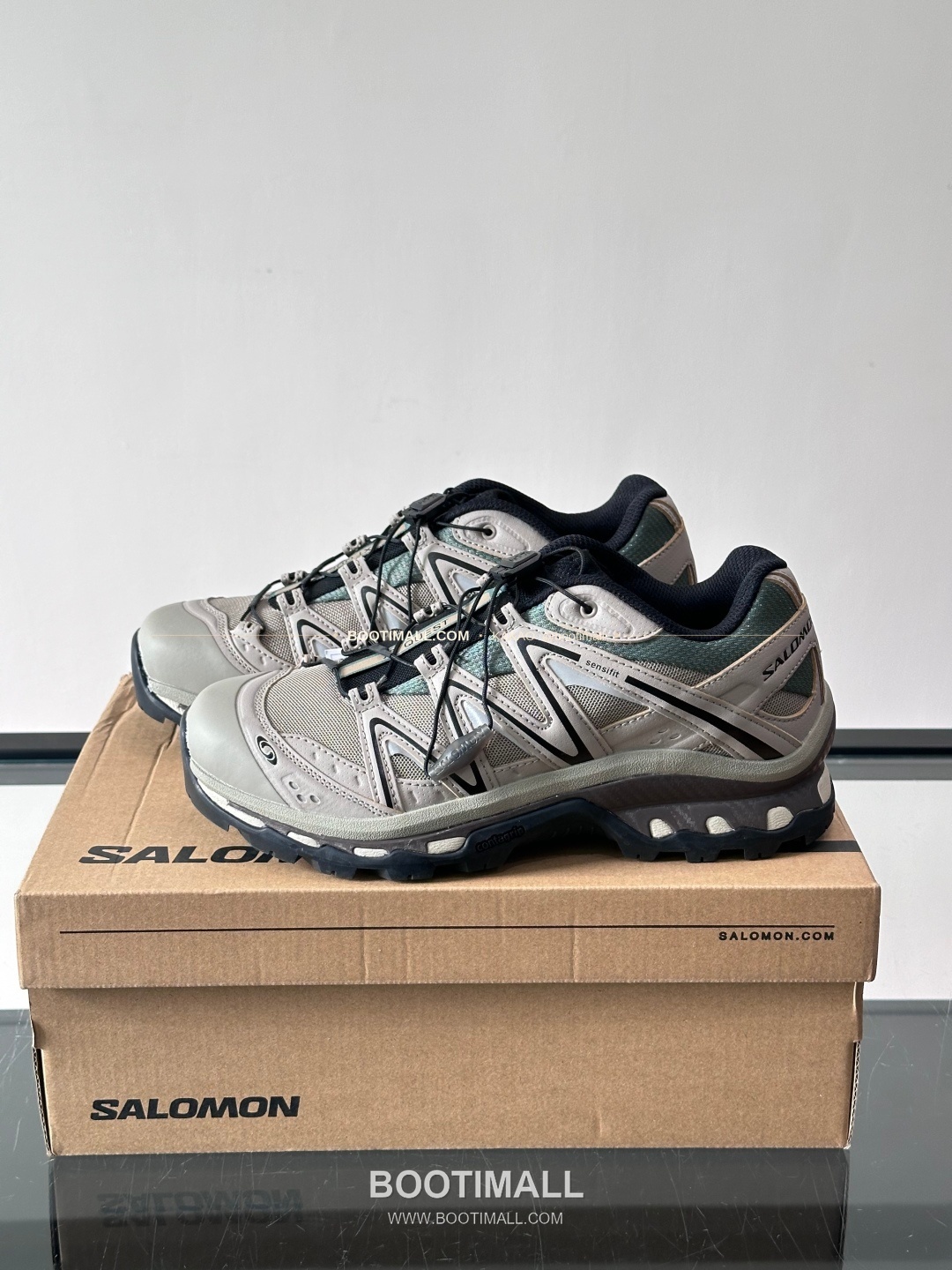 살로몬 2026SS 메쉬 합성가죽 3D샤시 레드 브라운 스니커즈 Salomon 2026 SS Mesh Synthetic Leather 3D Chassis Red Brown Sneakers XA PRO 3D 3