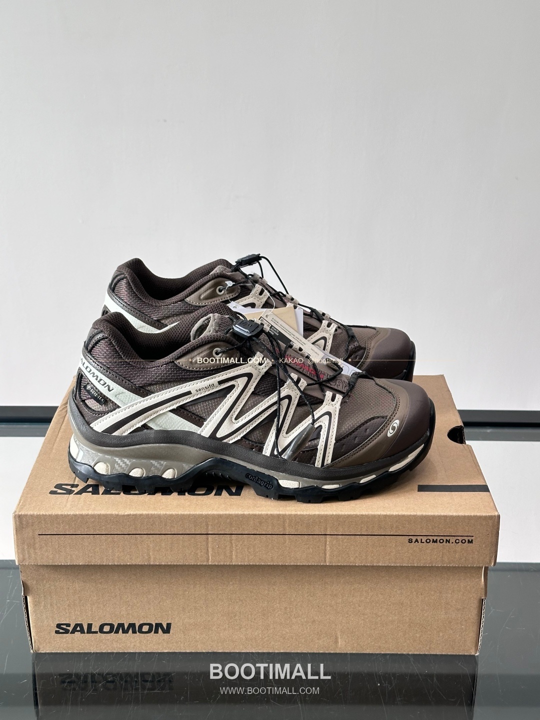 살로몬 2026SS 메쉬 합성가죽 3D샤시 레드 브라운 스니커즈 Salomon 2026 SS Mesh Synthetic Leather 3D Chassis Red Brown Sneakers XA PRO 3D 1