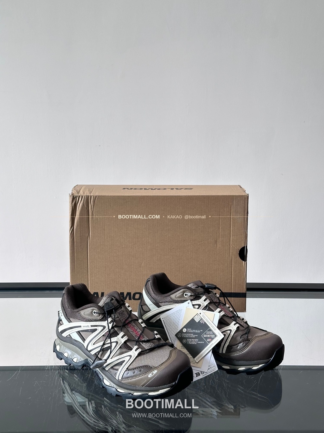 살로몬 2026SS 메쉬 합성가죽 3D샤시 레드 브라운 스니커즈 Salomon 2026 SS Mesh Synthetic Leather 3D Chassis Red Brown Sneakers XA PRO 3D 5