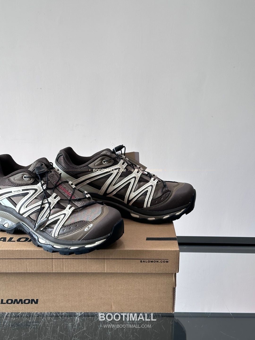 살로몬 2026SS 메쉬 합성가죽 3D샤시 레드 브라운 스니커즈 Salomon 2026 SS Mesh Synthetic Leather 3D Chassis Red Brown Sneakers XA PRO 3D 7