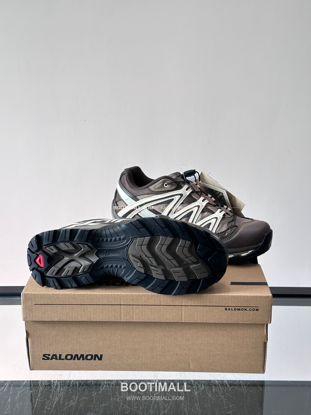 살로몬 2026SS 메쉬 합성가죽 3D샤시 레드 브라운 스니커즈 Salomon 2026 SS Mesh Synthetic Leather 3D Chassis Red Brown Sneakers XA PRO 3D 9