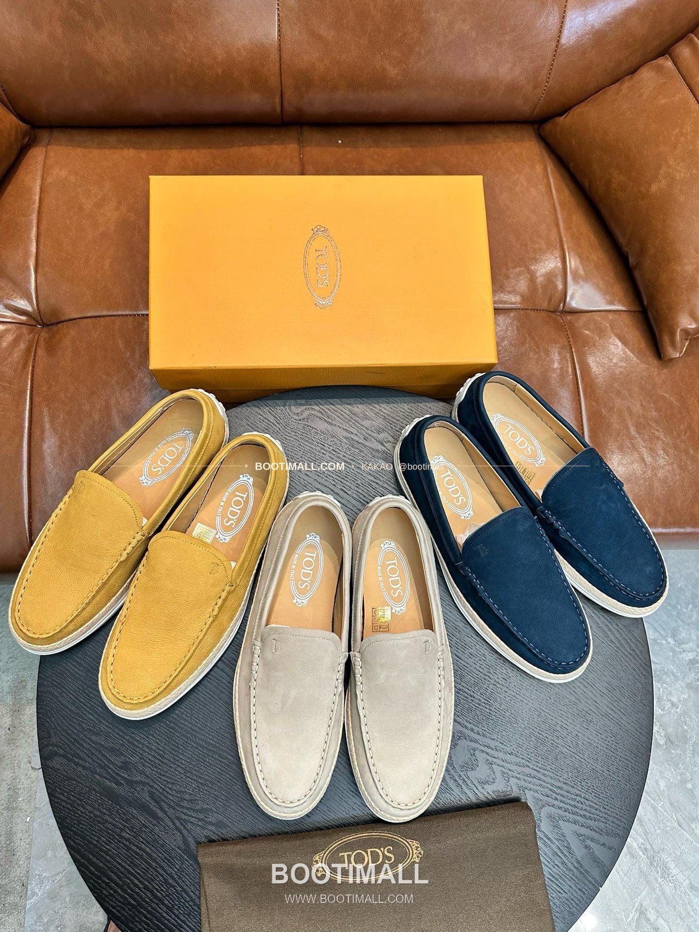 토즈 2026SS 스웨이드 로고 프린트 라피아 트림 브라운 로퍼 Tod's 2026 SS Suede Logo Print Raffia Trim Brown Loafers 10
