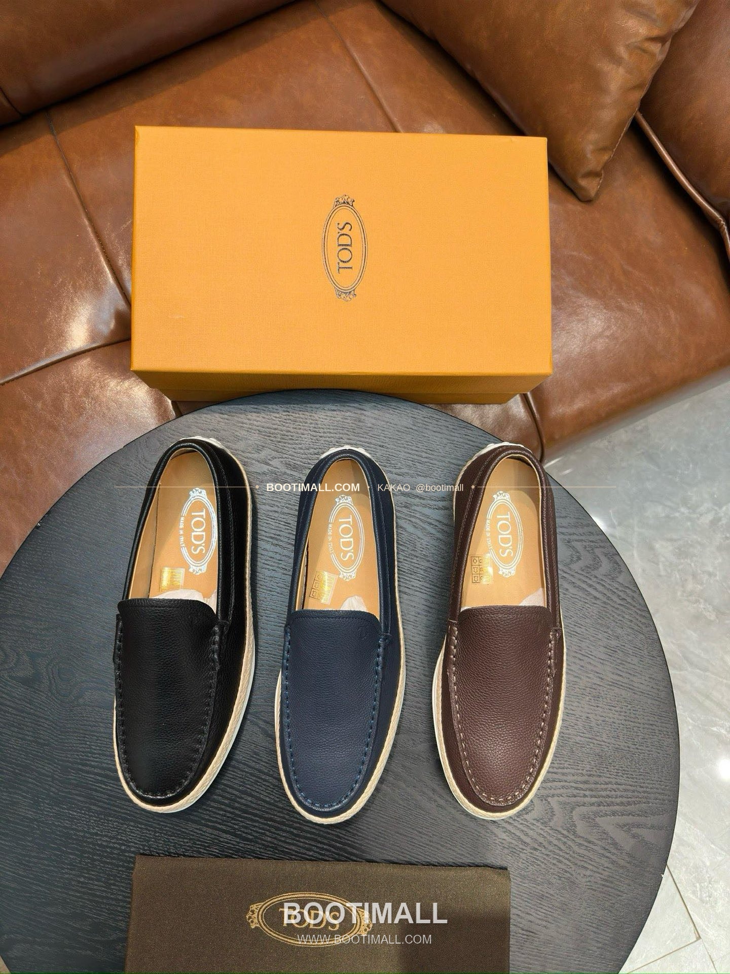 토즈 2026SS 스웨이드 로고 프린트 라피아 트림 브라운 로퍼 Tod's 2026 SS Suede Logo Print Raffia Trim Brown Loafers 10