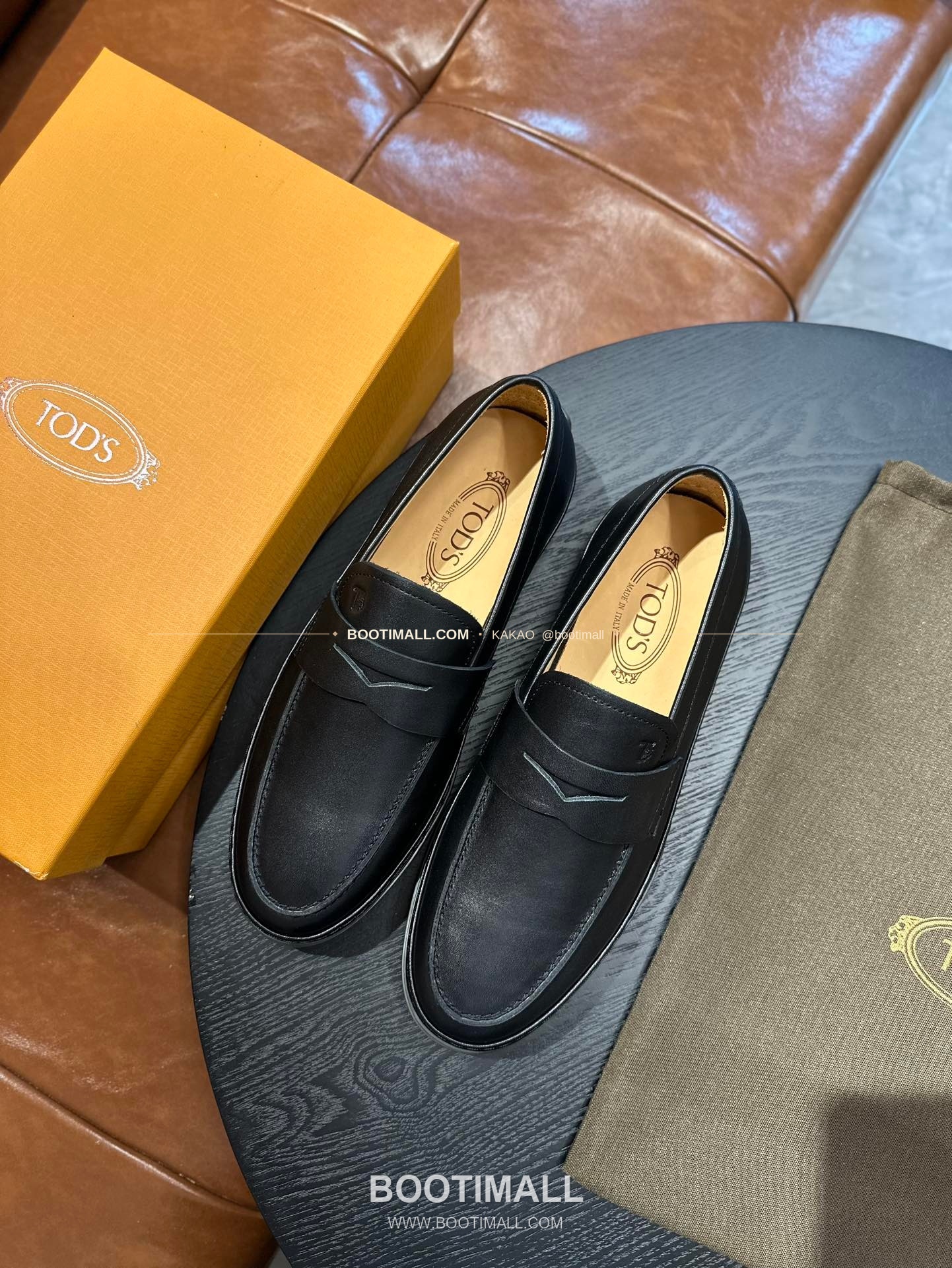 토즈 2026SS 송아지가죽 로고 디테일 고미노 브라운 로퍼 Tod's 2026 SS Calfskin Logo Detail Gommino Brown Loafers 8