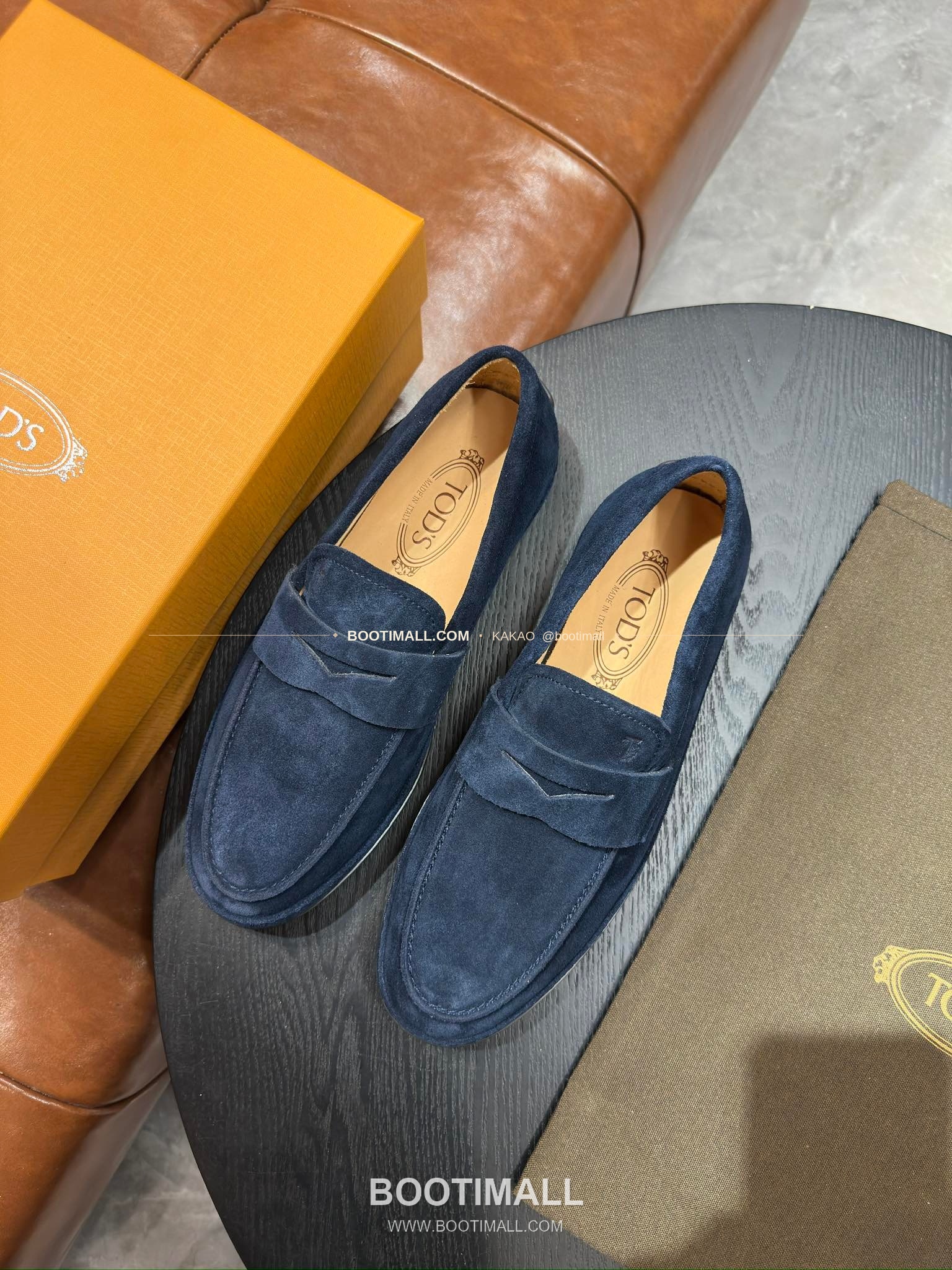 토즈 2026SS 송아지가죽 로고 디테일 위빙 트림 브라운 로퍼 Tod's 2026 SS Calfskin Logo Detail Weaving Trim Brown Loafers 8