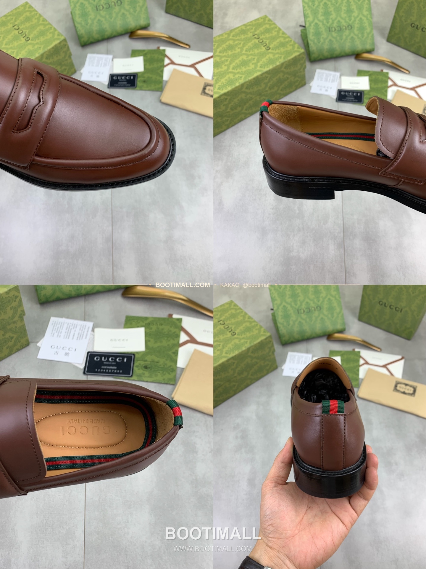 구찌 2026SS 송아지가죽 슬립온 클래식 블랙 로퍼 Gucci 2026 SS Calfskin Slip On Classic Black Loafers 9