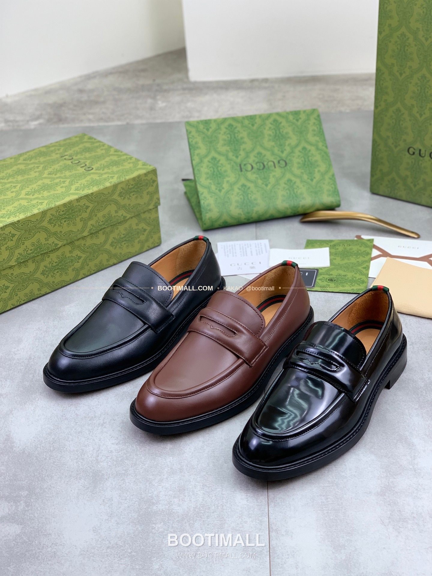 구찌 2026SS 송아지가죽 슬립온 클래식 블랙 로퍼 Gucci 2026 SS Calfskin Slip On Classic Black Loafers 10